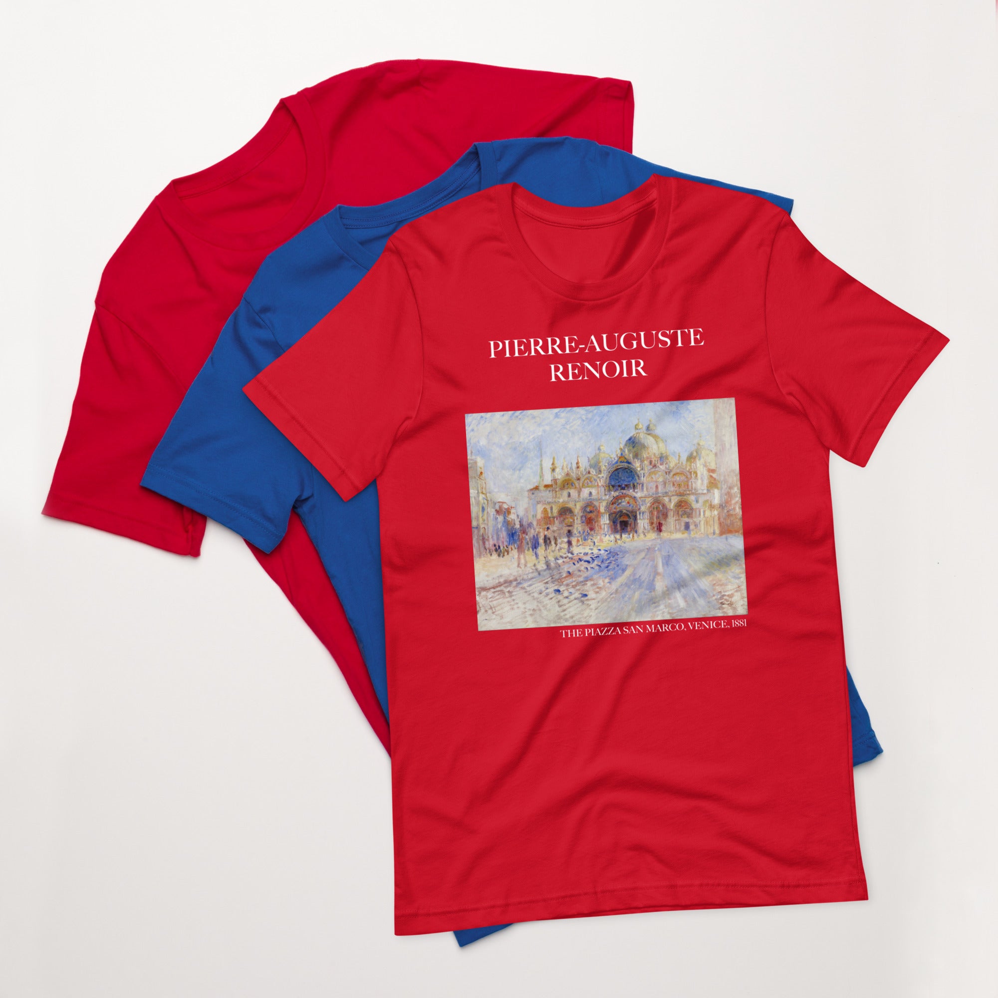 Pierre-Auguste Renoir 'The Piazza San Marco, Venice' Famous Painting T-Shirt | Unisex Classic Art Tee