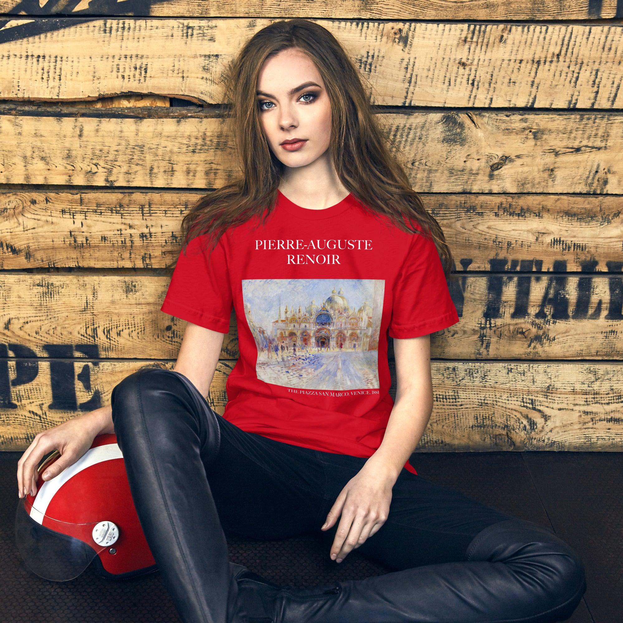 Pierre-Auguste Renoir 'The Piazza San Marco, Venice' Famous Painting T-Shirt | Unisex Classic Art Tee