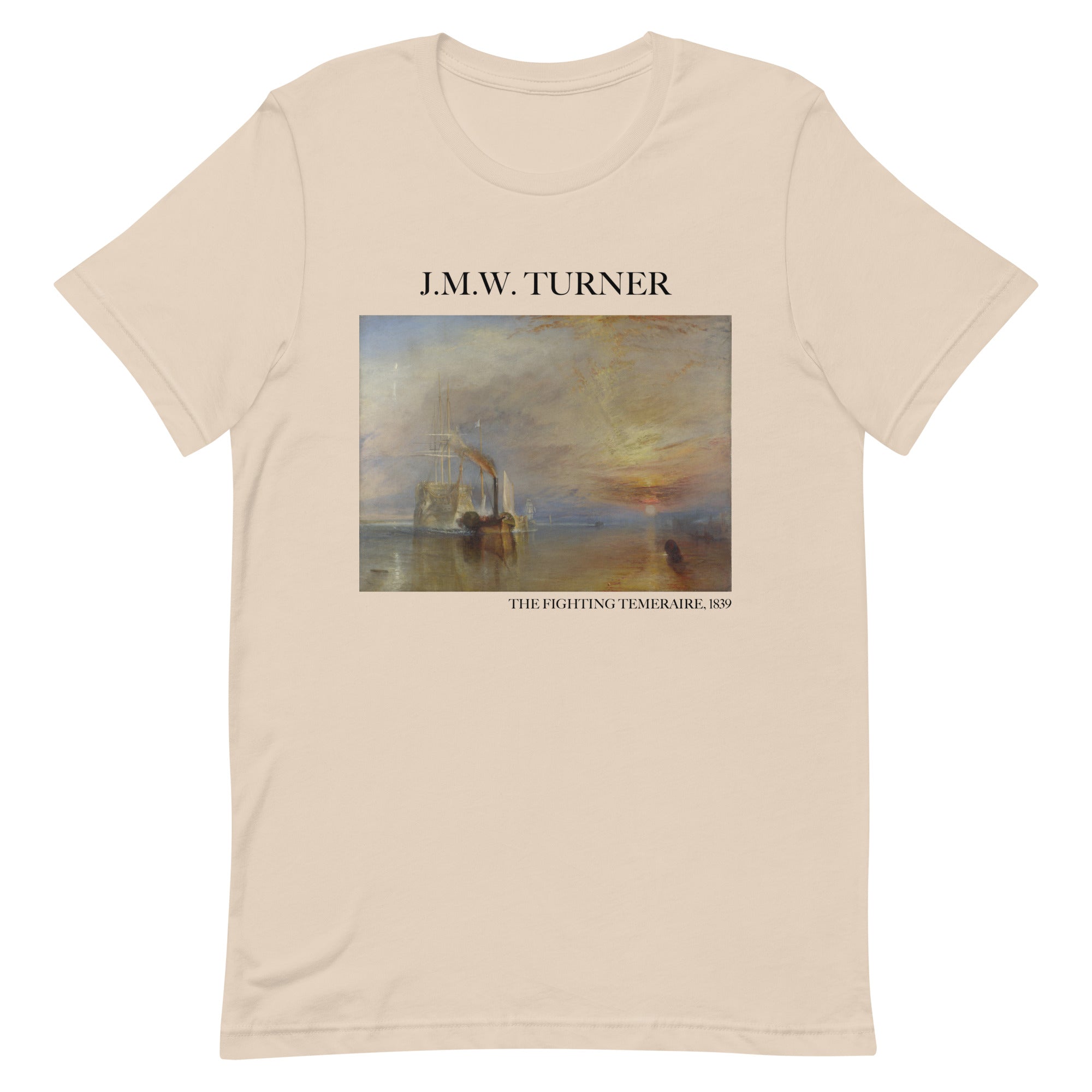 T-Shirt mit berühmtem Gemälde „The Fighting Temeraire“ von JMW Turner | Unisex-T-Shirt im klassischen Kunststil