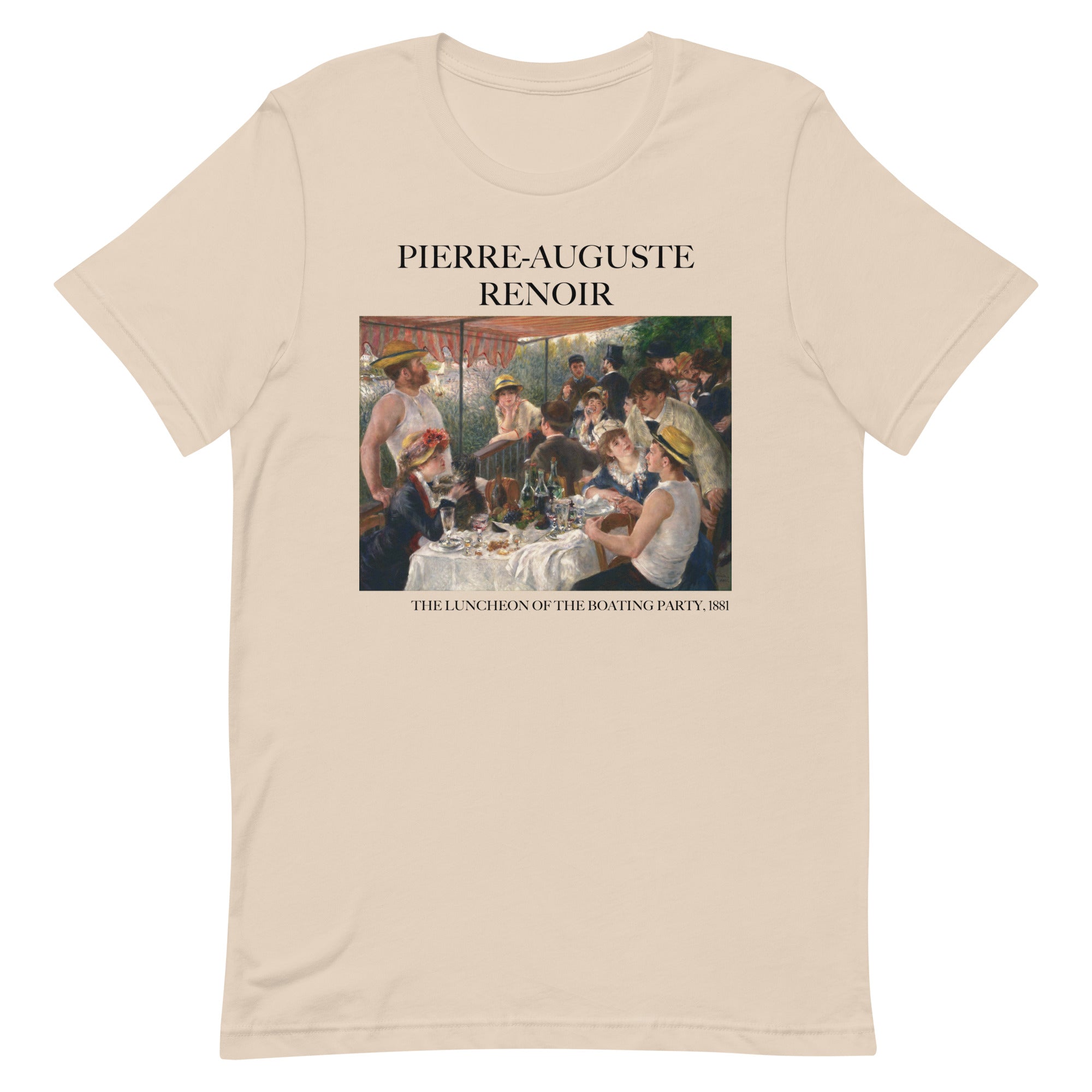 Pierre-Auguste Renoir T-Shirt mit berühmtem Gemälde „Das Frühstück der Ruderer“, Unisex, klassisches Kunst-T-Shirt