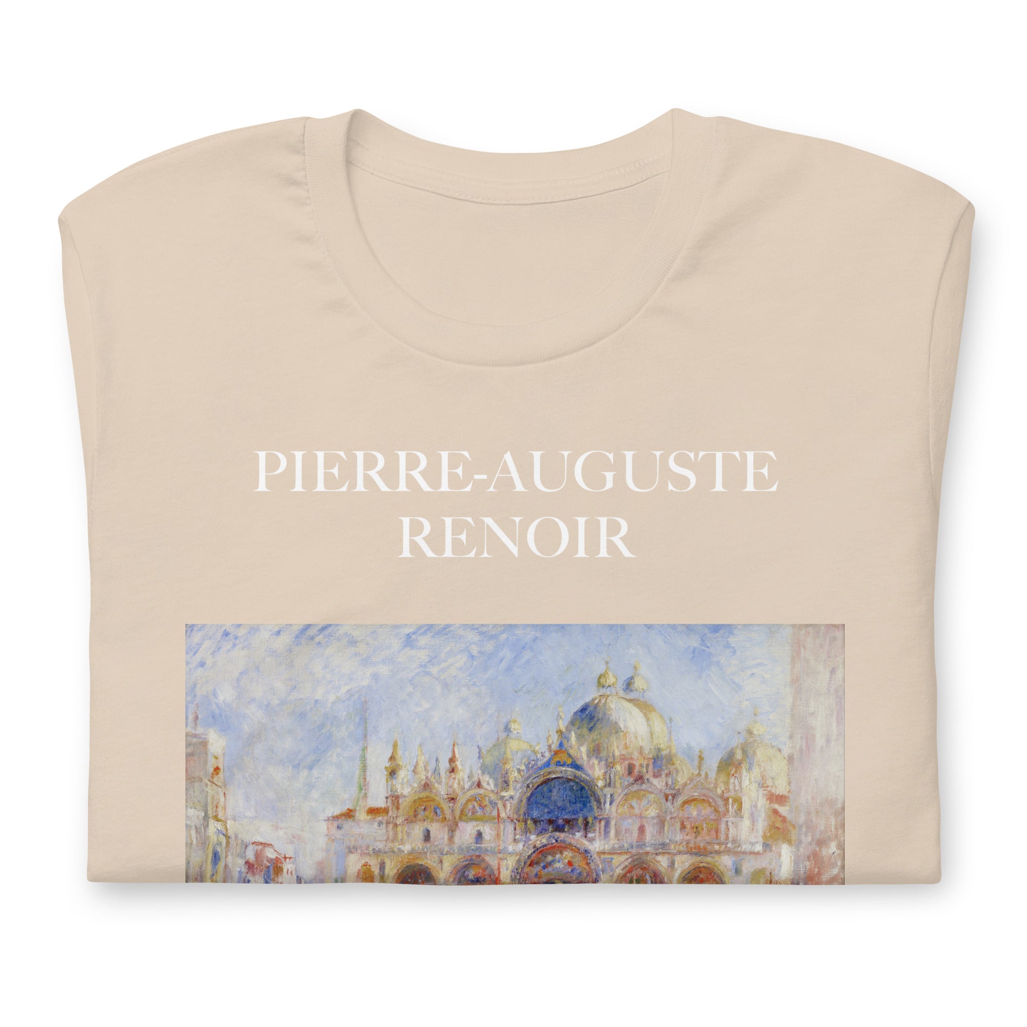 Pierre-Auguste Renoir 'The Piazza San Marco, Venice' Famous Painting T-Shirt | Unisex Classic Art Tee