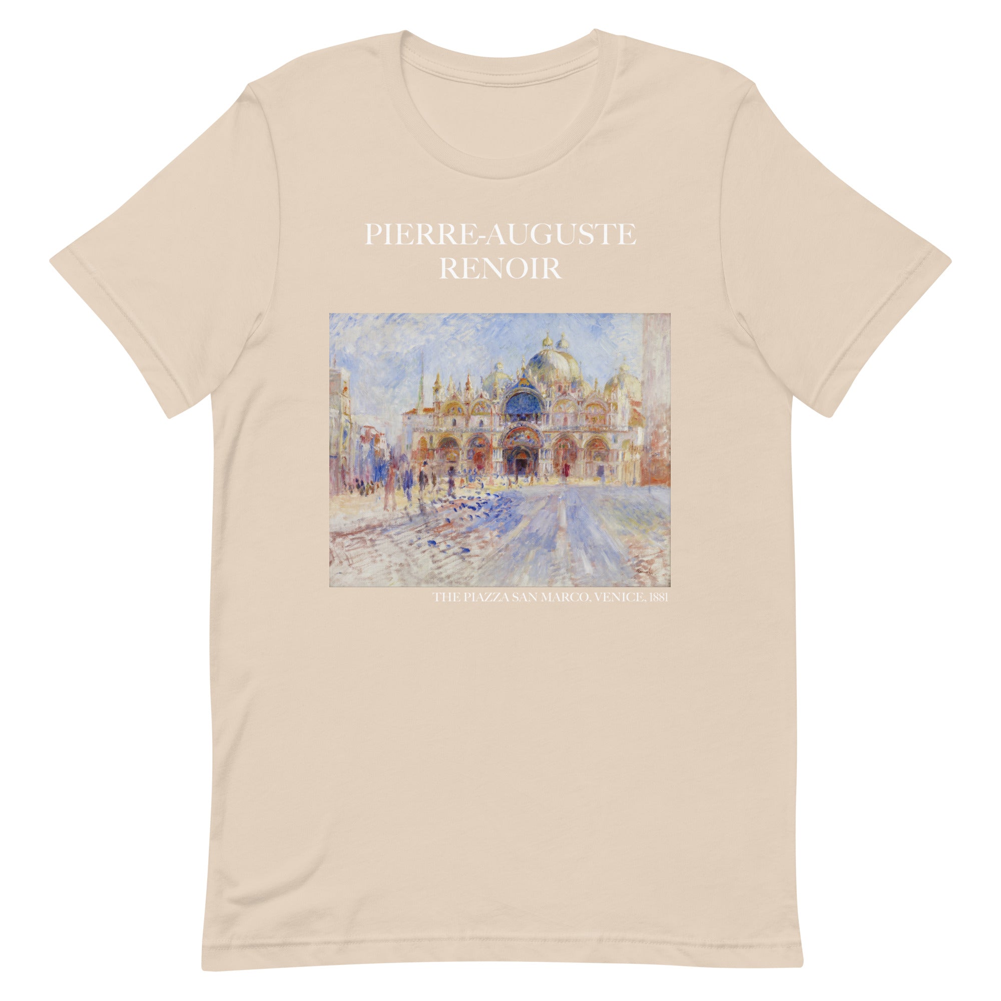 Pierre-Auguste Renoir 'The Piazza San Marco, Venice' Famous Painting T-Shirt | Unisex Classic Art Tee