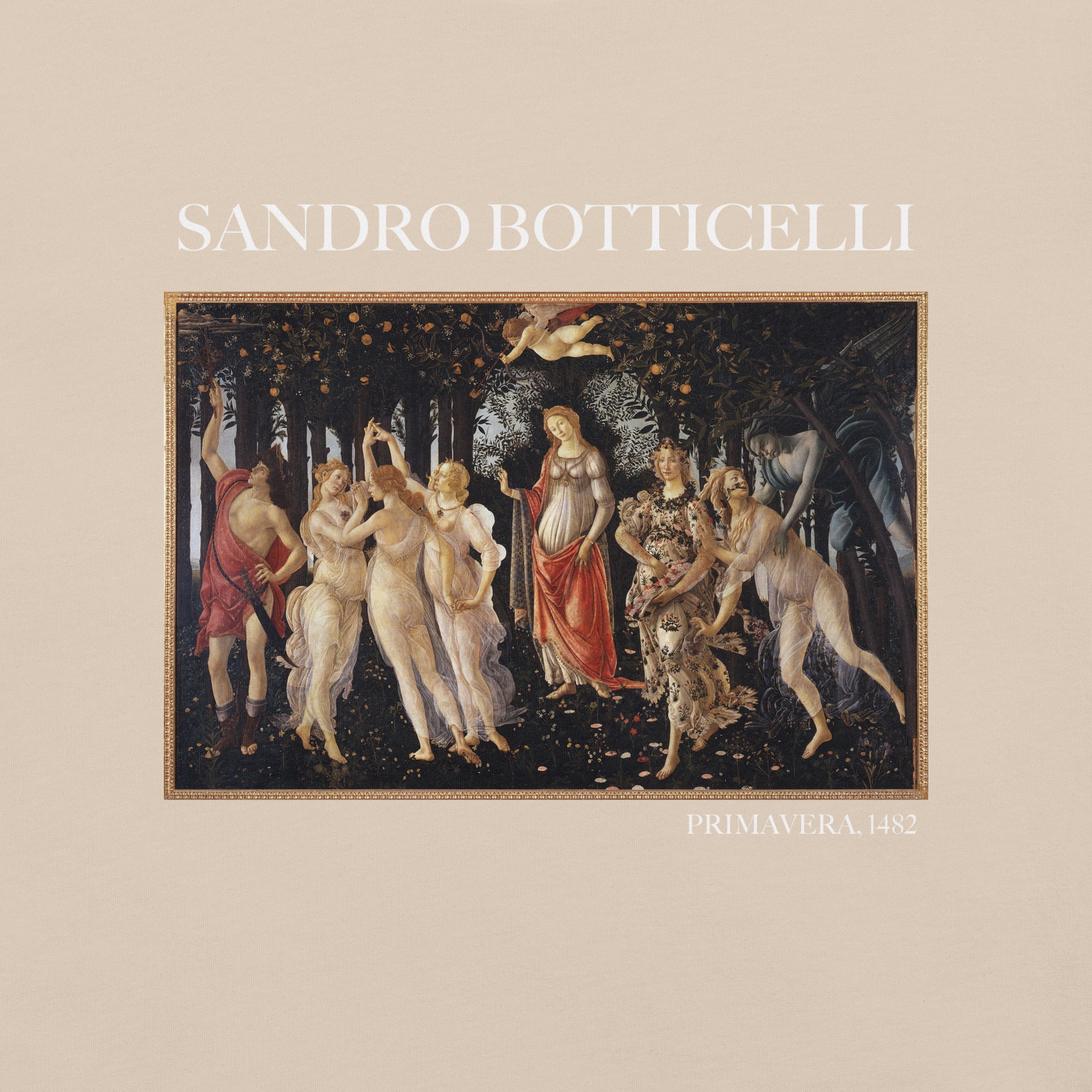 Sandro Botticelli 'Primavera' Famous Painting T-Shirt | Unisex Classic Art Tee