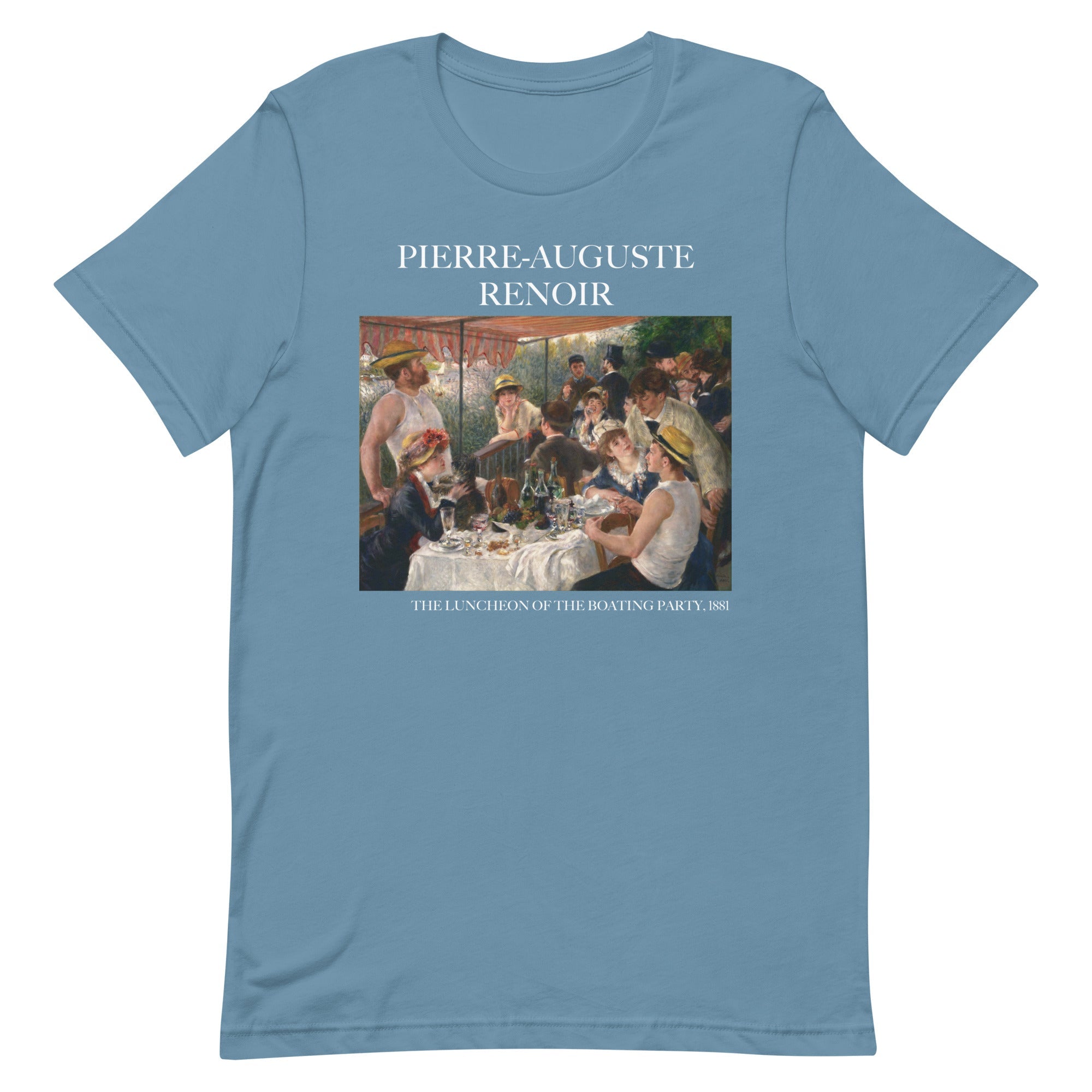 Pierre-Auguste Renoir T-Shirt mit berühmtem Gemälde „Das Frühstück der Ruderer“, Unisex, klassisches Kunst-T-Shirt