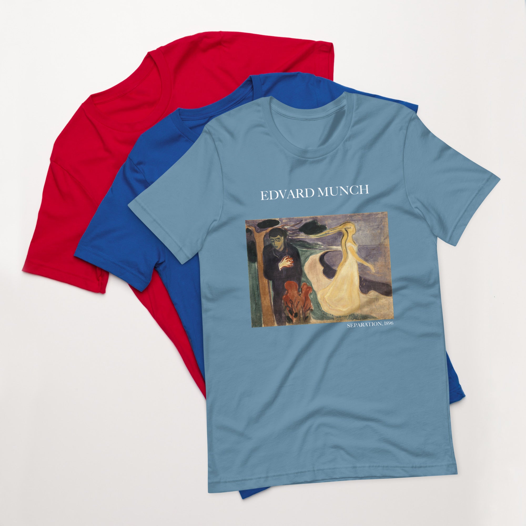 T-Shirt mit berühmtem Gemälde „Separation“ von Edvard Munch | Unisex-T-Shirt im klassischen Kunststil