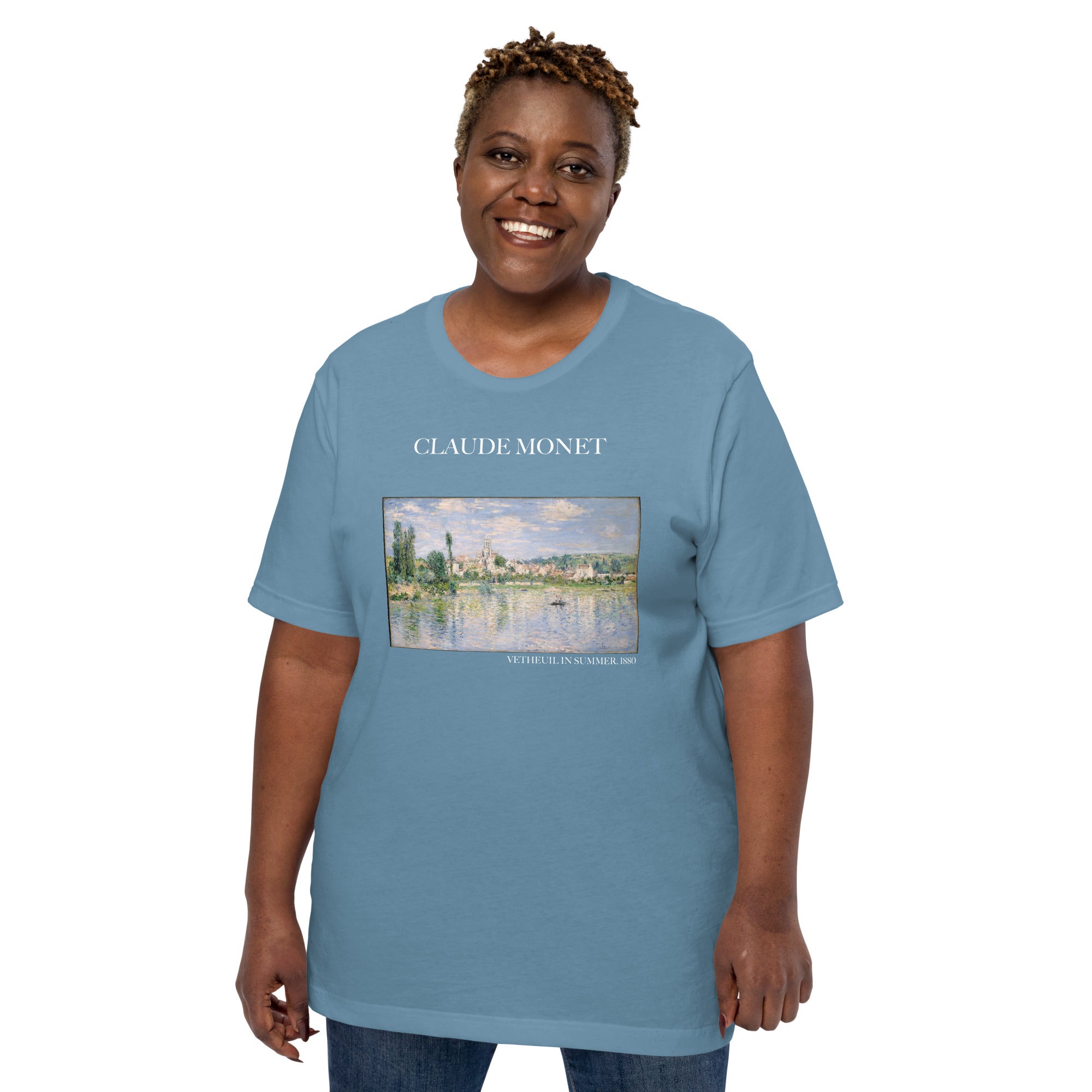 Claude Monet 'Vetheuil im Sommer' Berühmtes Gemälde T-Shirt | Unisex Klassisches Kunst-T-Shirt