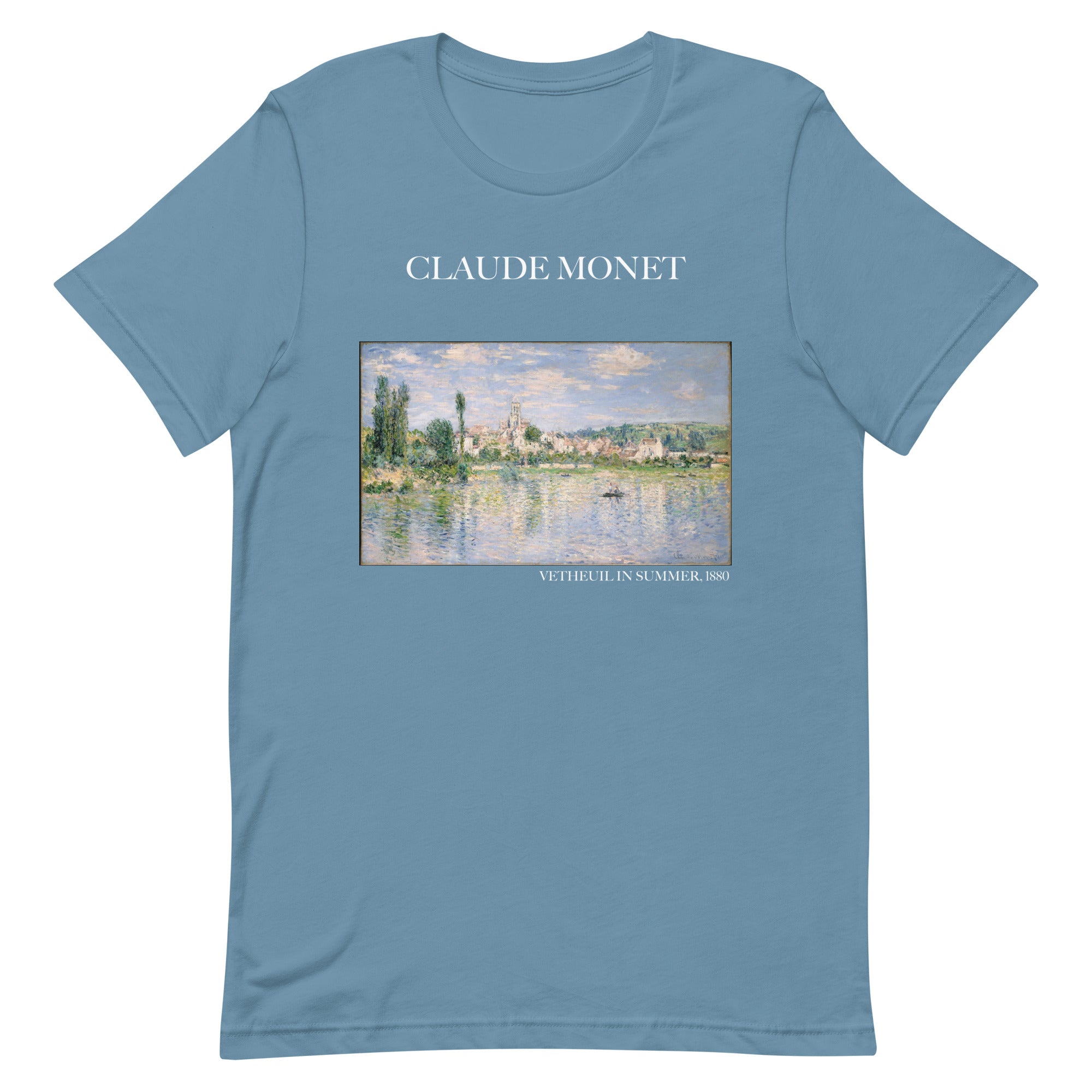 Claude Monet 'Vetheuil im Sommer' Berühmtes Gemälde T-Shirt | Unisex Klassisches Kunst-T-Shirt