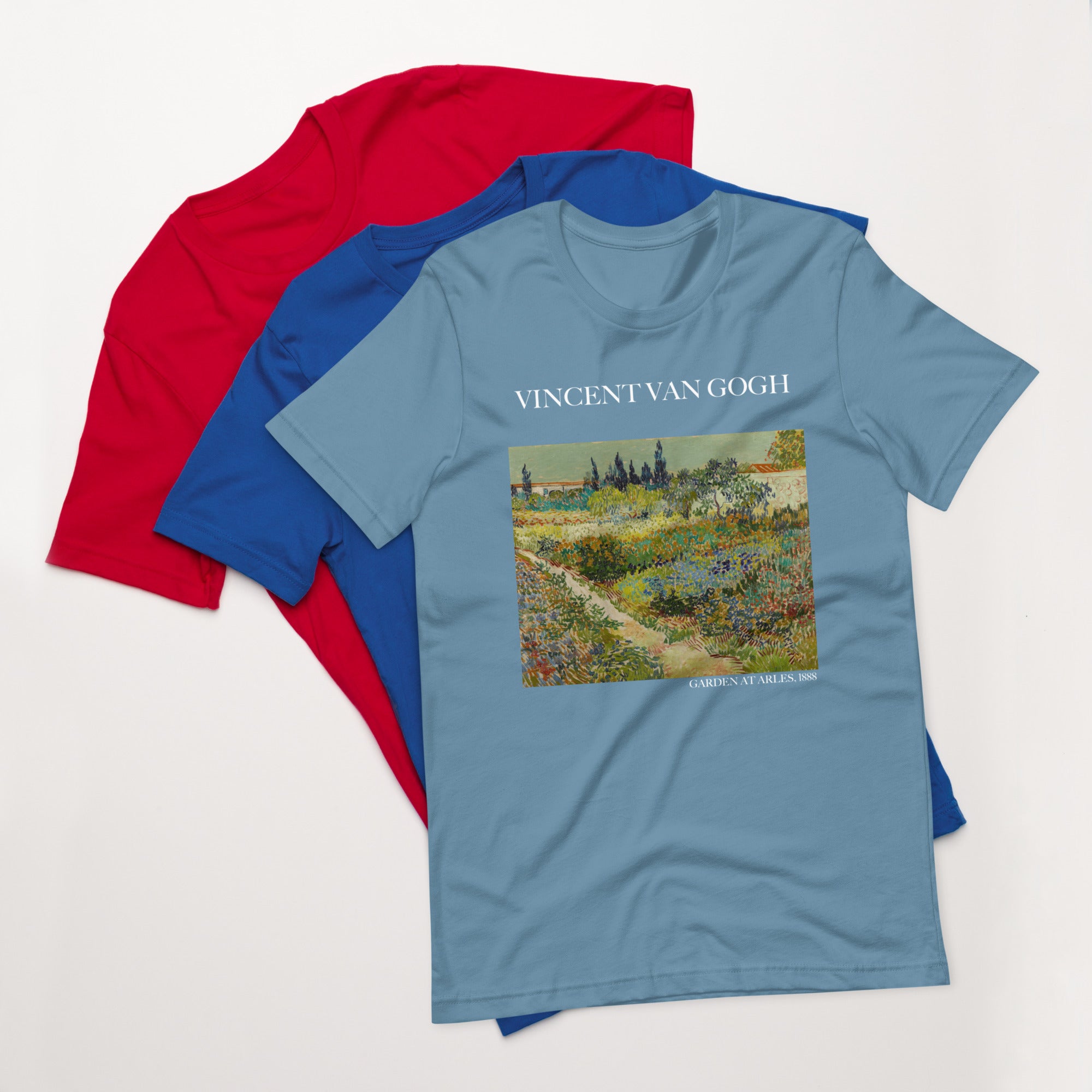 Vincent van Gogh 'Garden at Arles' Famous Painting T-Shirt | Unisex Classic Art Tee