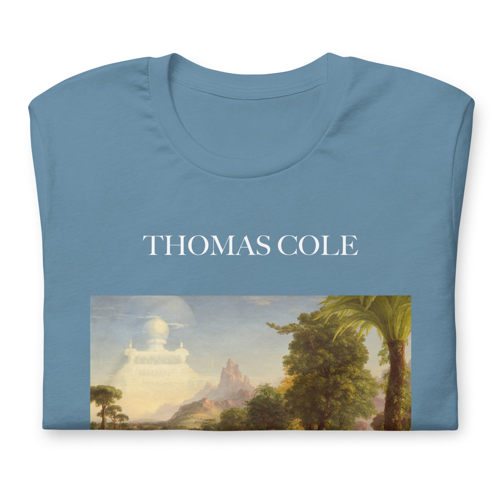 Thomas Cole T-Shirt mit berühmtem Gemälde „The Voyage of Life: Youth“ | Unisex-T-Shirt im klassischen Kunst-Stil