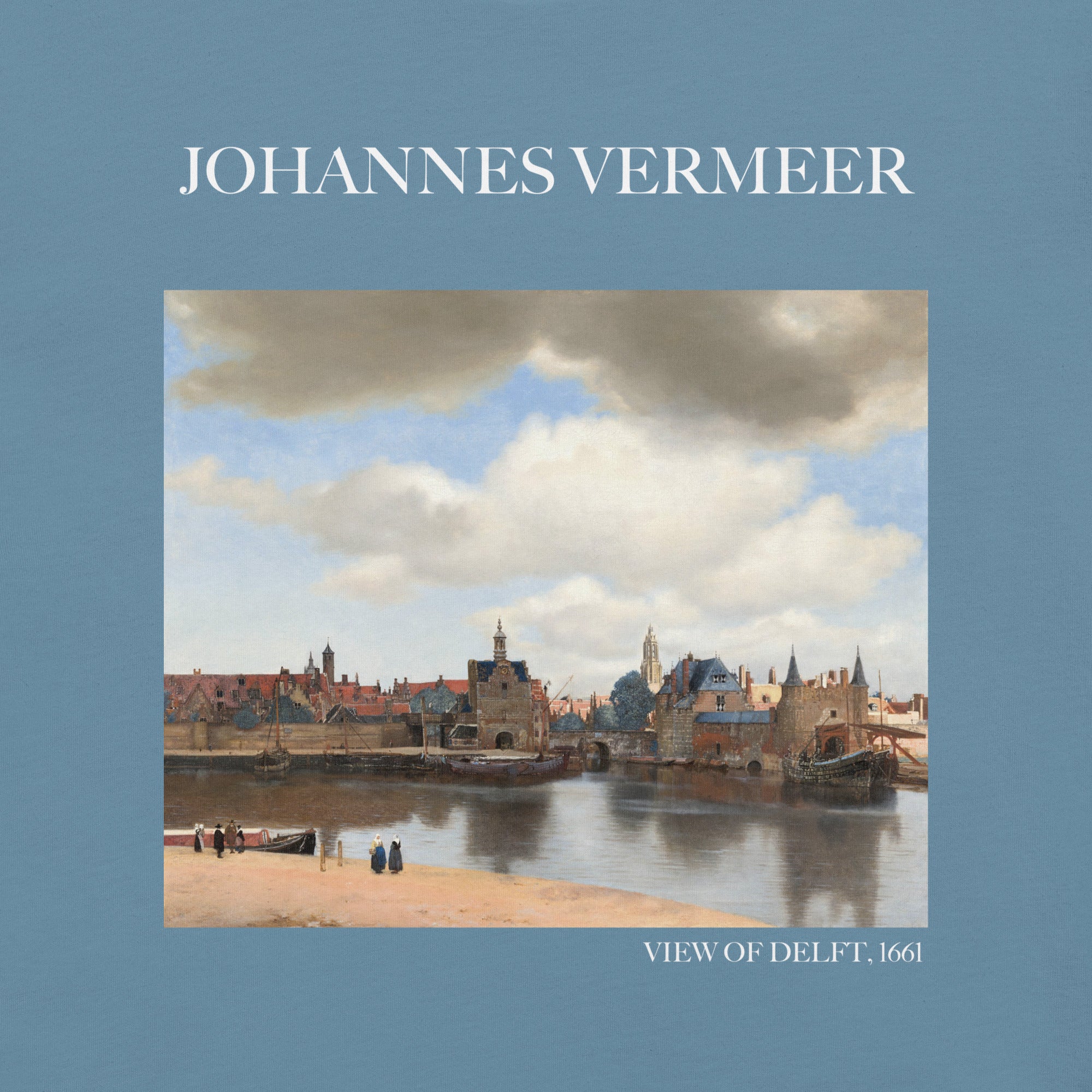 Johannes Vermeer 'View of Delft' Famous Painting T-Shirt | Unisex Classic Art Tee