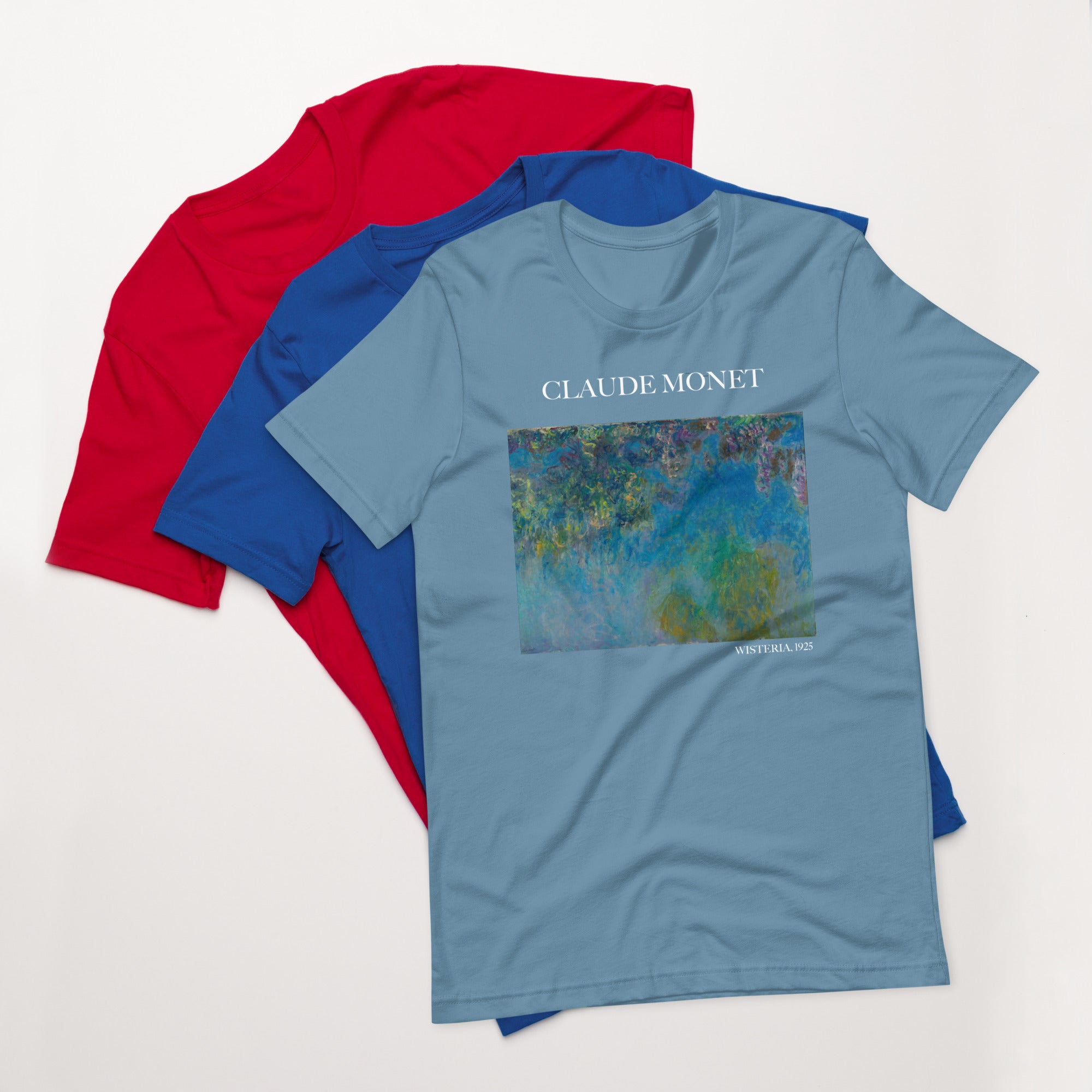 T-Shirt „Wisteria“ von Claude Monet, berühmtes Gemälde, Unisex, klassisches Kunst-T-Shirt