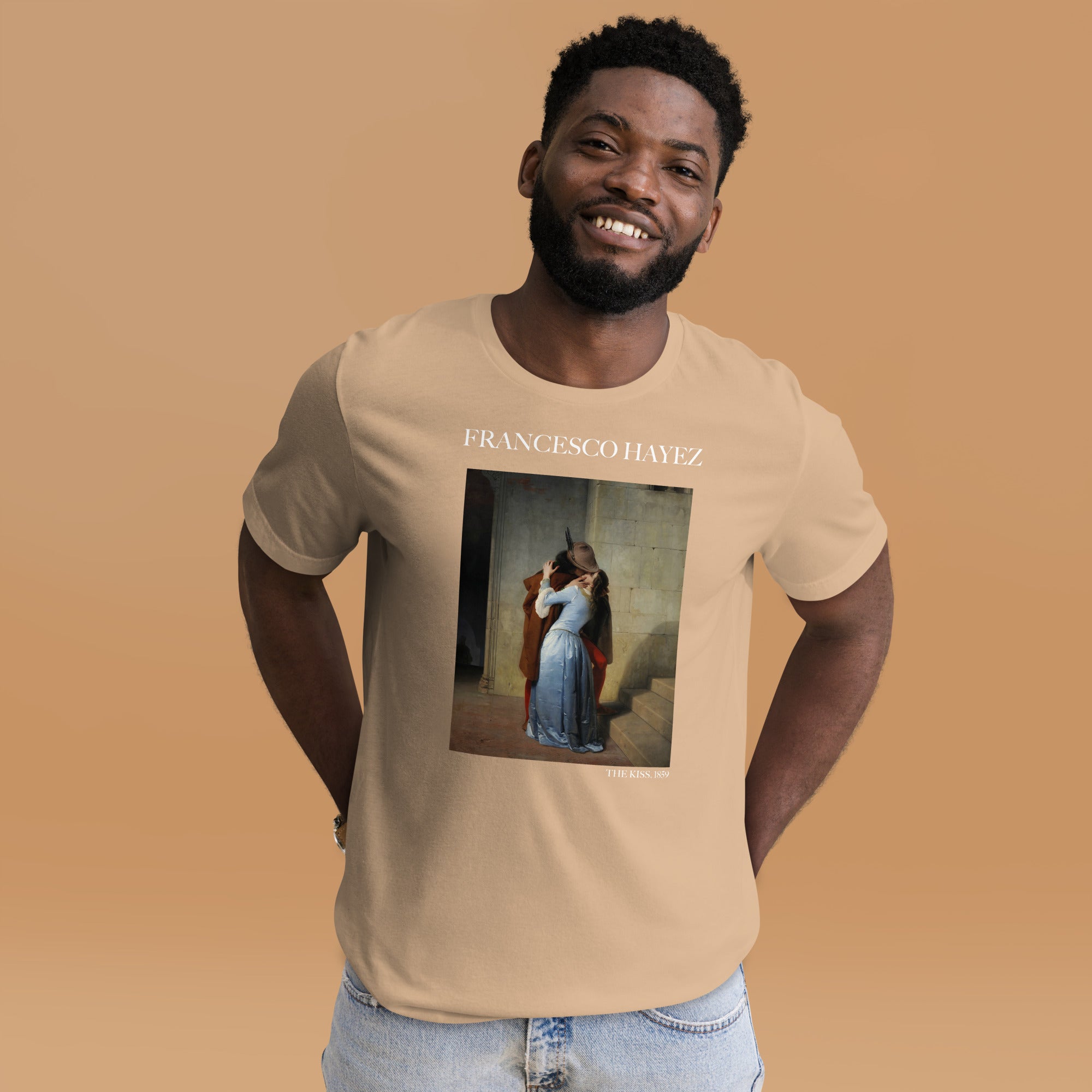 Francesco Hayez 'The Kiss' Famous Painting T-Shirt | Unisex Classic Art Tee