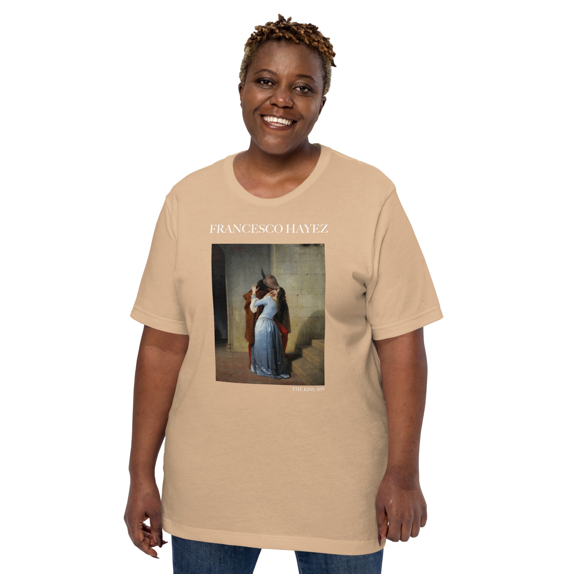 Francesco Hayez 'The Kiss' Famous Painting T-Shirt | Unisex Classic Art Tee