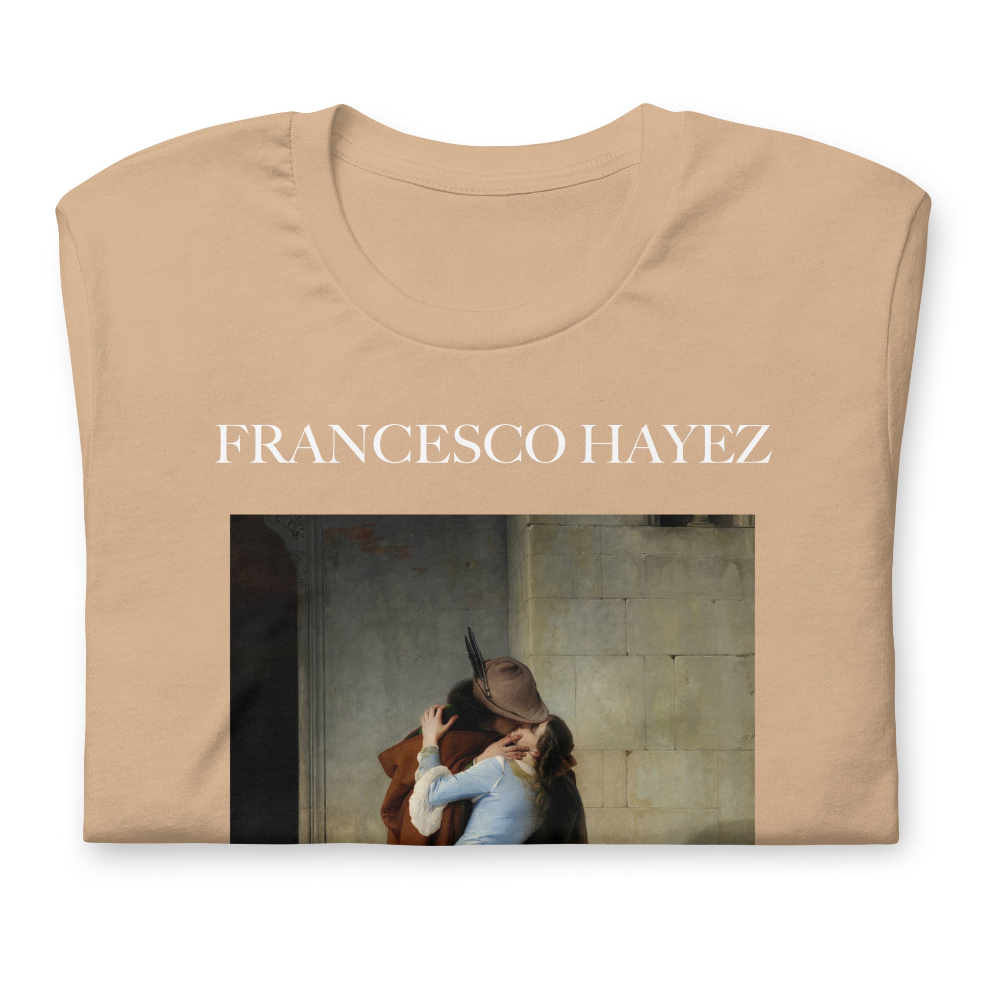 Francesco Hayez 'The Kiss' Famous Painting T-Shirt | Unisex Classic Art Tee