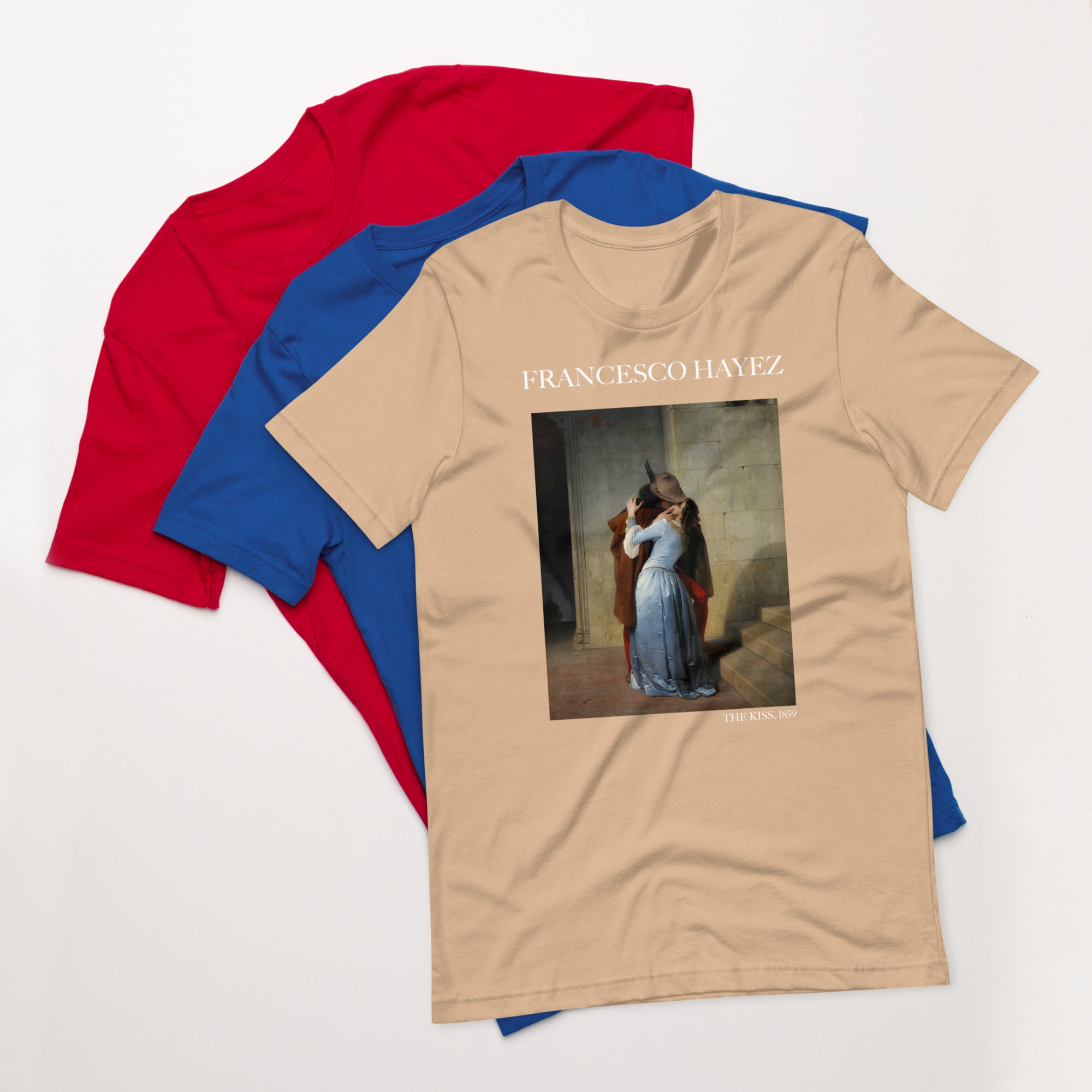 Francesco Hayez 'The Kiss' Famous Painting T-Shirt | Unisex Classic Art Tee