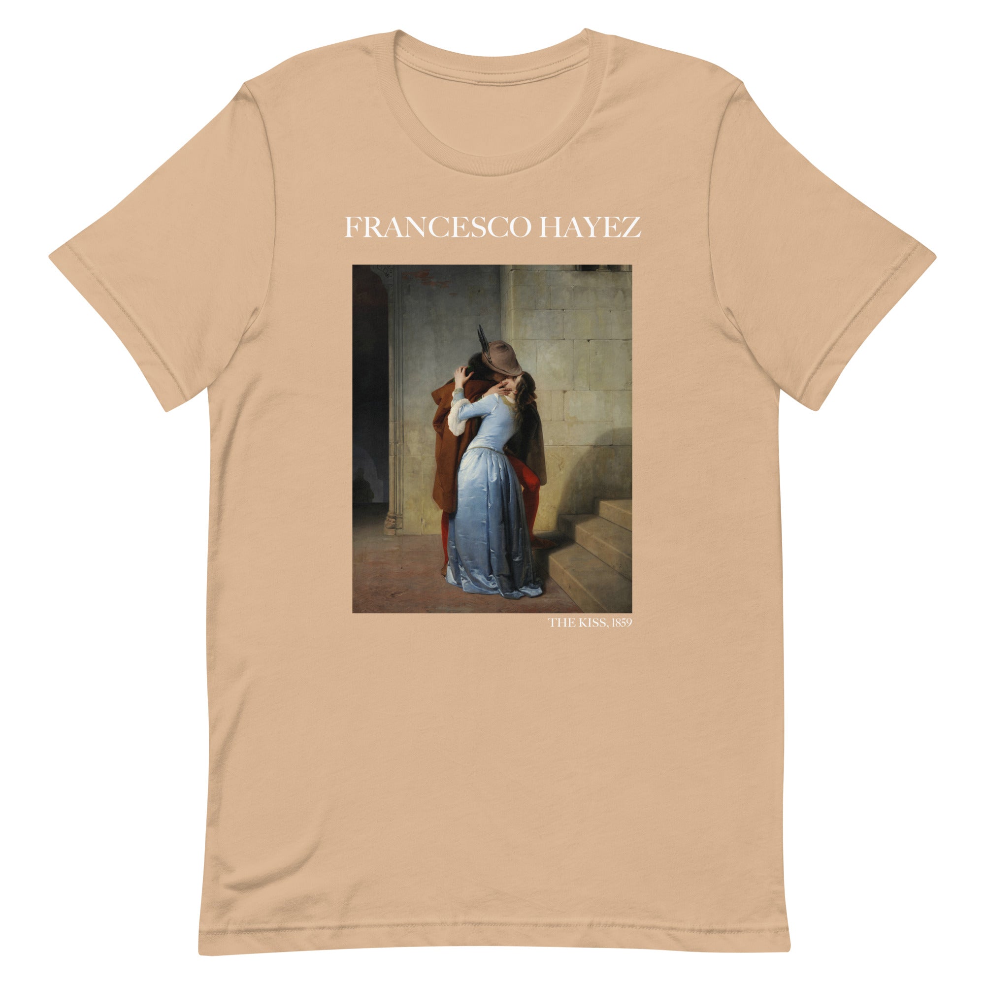 Francesco Hayez 'The Kiss' Famous Painting T-Shirt | Unisex Classic Art Tee