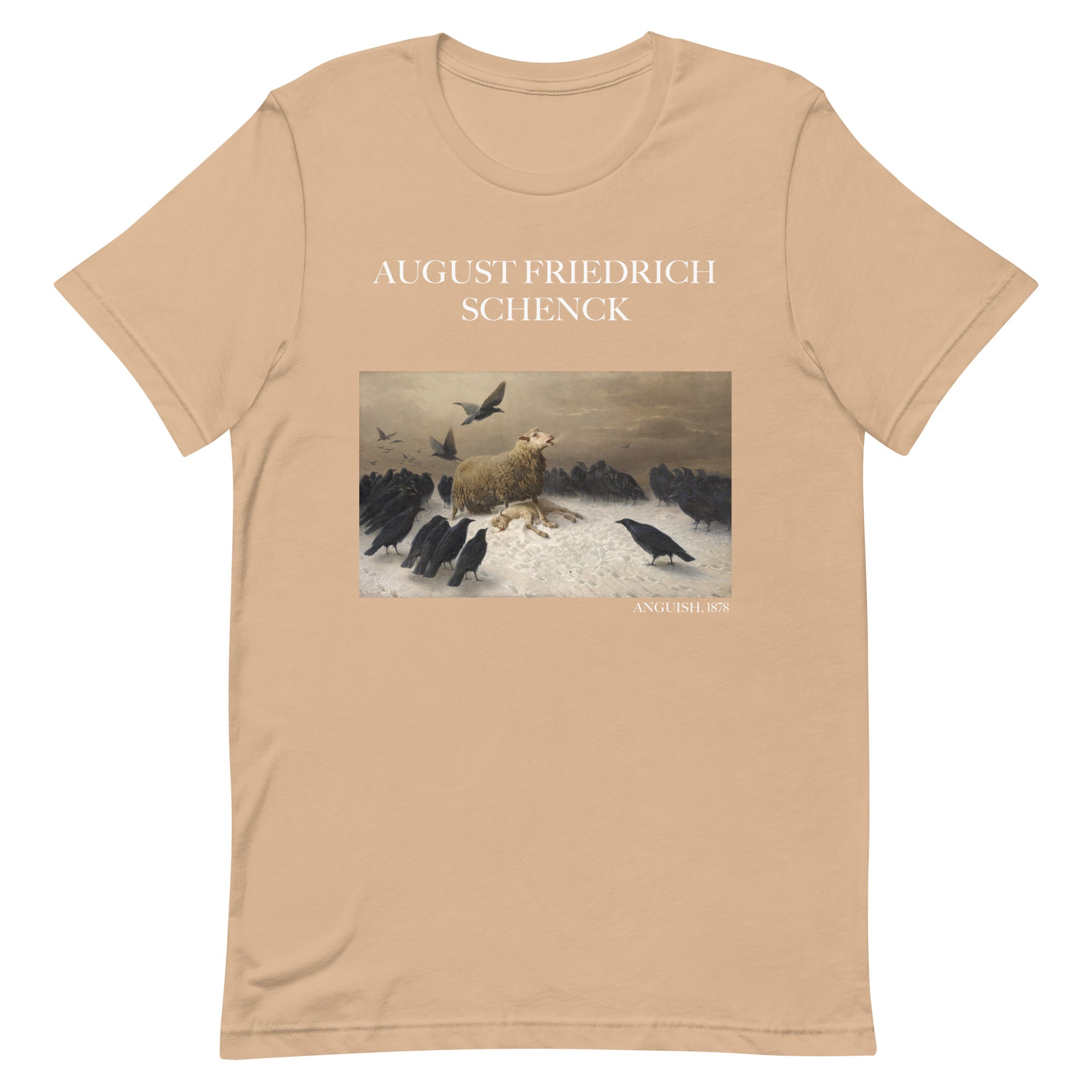 August Friedrich Schenck 'Anguish' Berühmtes Gemälde T-Shirt | Unisex Klassisches Kunst-T-Shirt