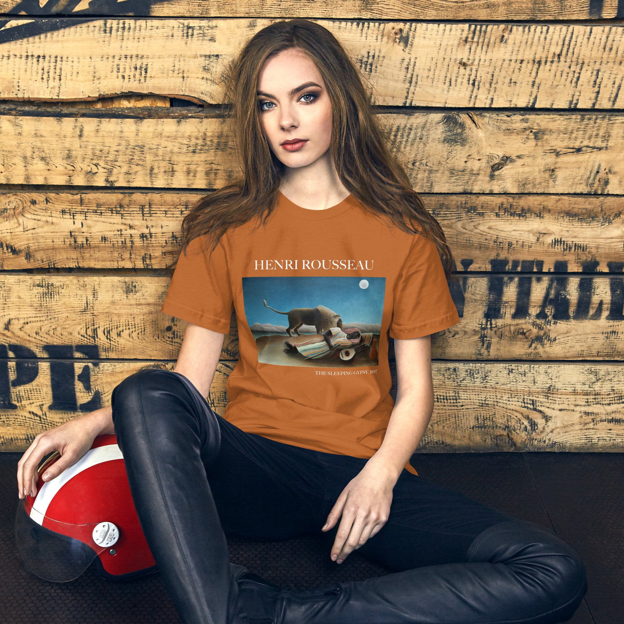 Henri Rousseau 'The Sleeping Gypsy' Famous Painting T-Shirt | Unisex Classic Art Tee