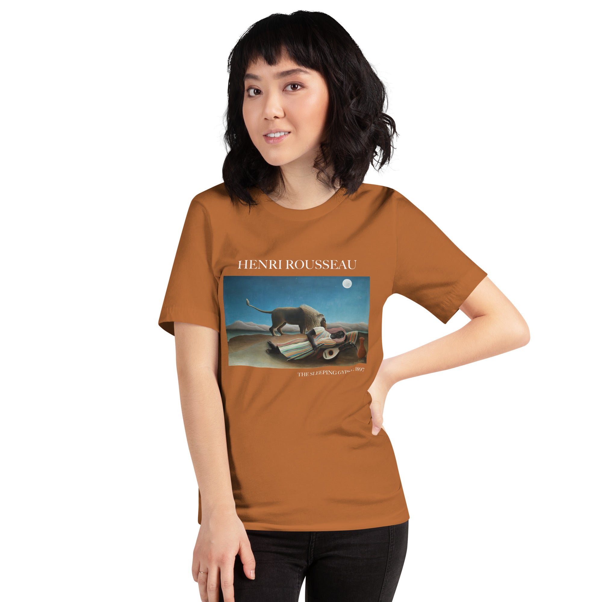 Henri Rousseau 'The Sleeping Gypsy' Famous Painting T-Shirt | Unisex Classic Art Tee