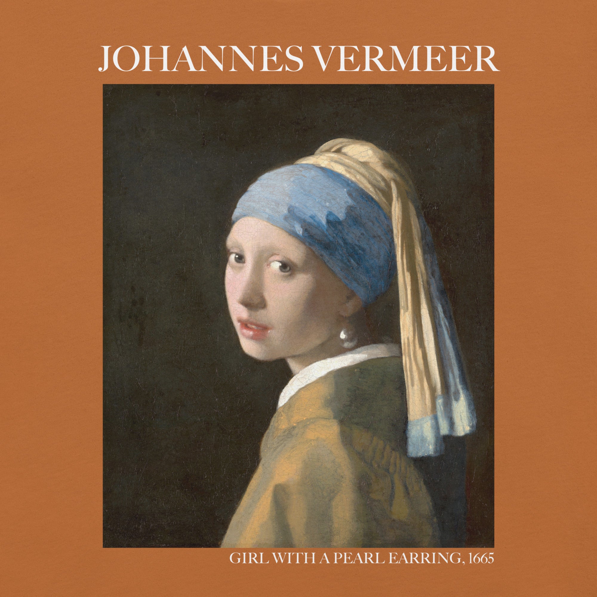 Johannes Vermeer 'Girl with a Pearl Earring' Famous Painting T-Shirt | Unisex Classic Art Tee