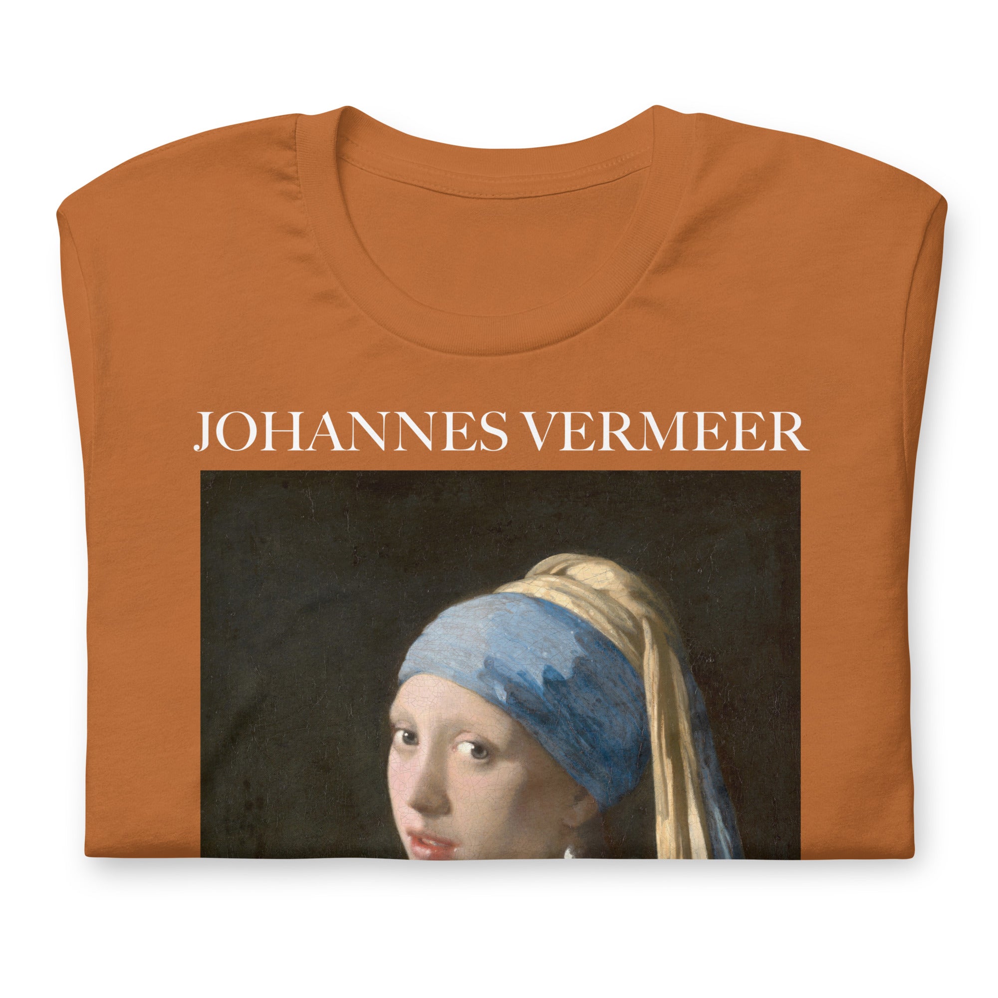 Johannes Vermeer 'Mädchen mit dem Perlenohrring' Berühmtes Gemälde T-Shirt | Unisex Klassisches Kunst-T-Shirt