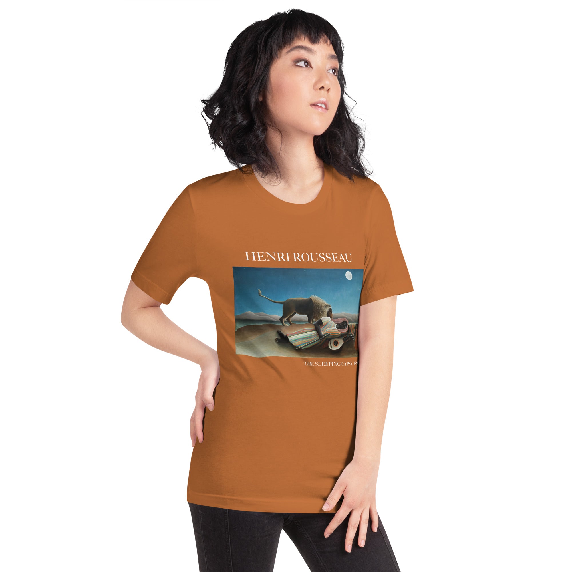 Henri Rousseau 'The Sleeping Gypsy' Famous Painting T-Shirt | Unisex Classic Art Tee