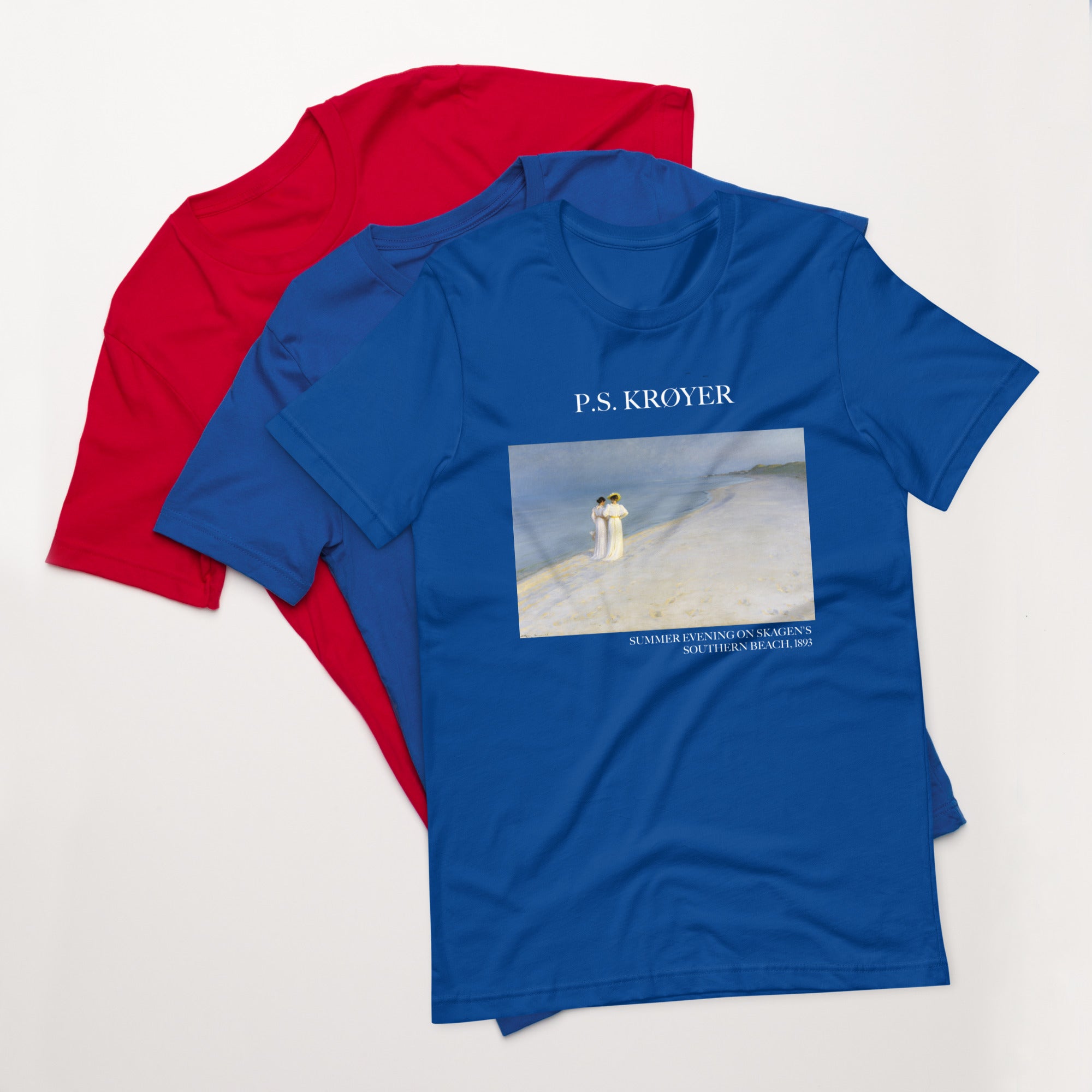 P.S. Krøyer 'Summer Evening on Skagen's Southern Beach' Famous Painting T-Shirt | Unisex Classic Art Tee