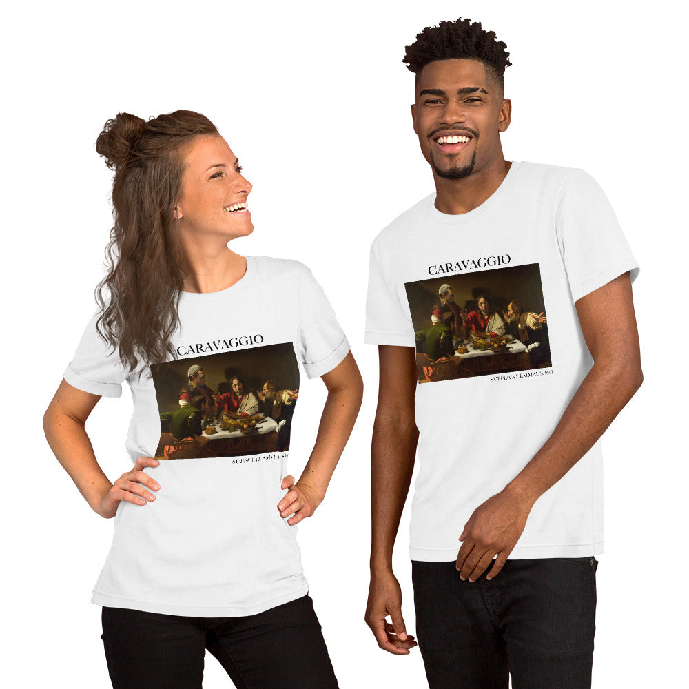 Caravaggio 'Supper at Emmaus' Famous Painting T-Shirt | Unisex Classic Art Tee