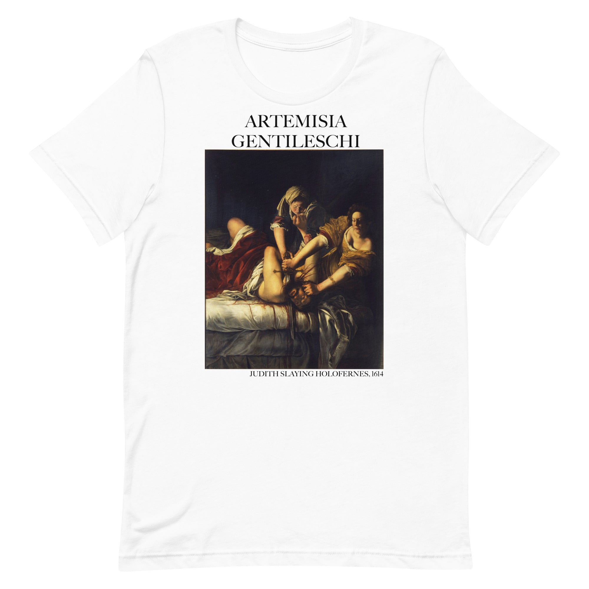 Artemisia Gentileschi T-Shirt mit berühmtem Gemälde „Judith erschlägt Holofernes“ | Unisex-T-Shirt im klassischen Kunststil