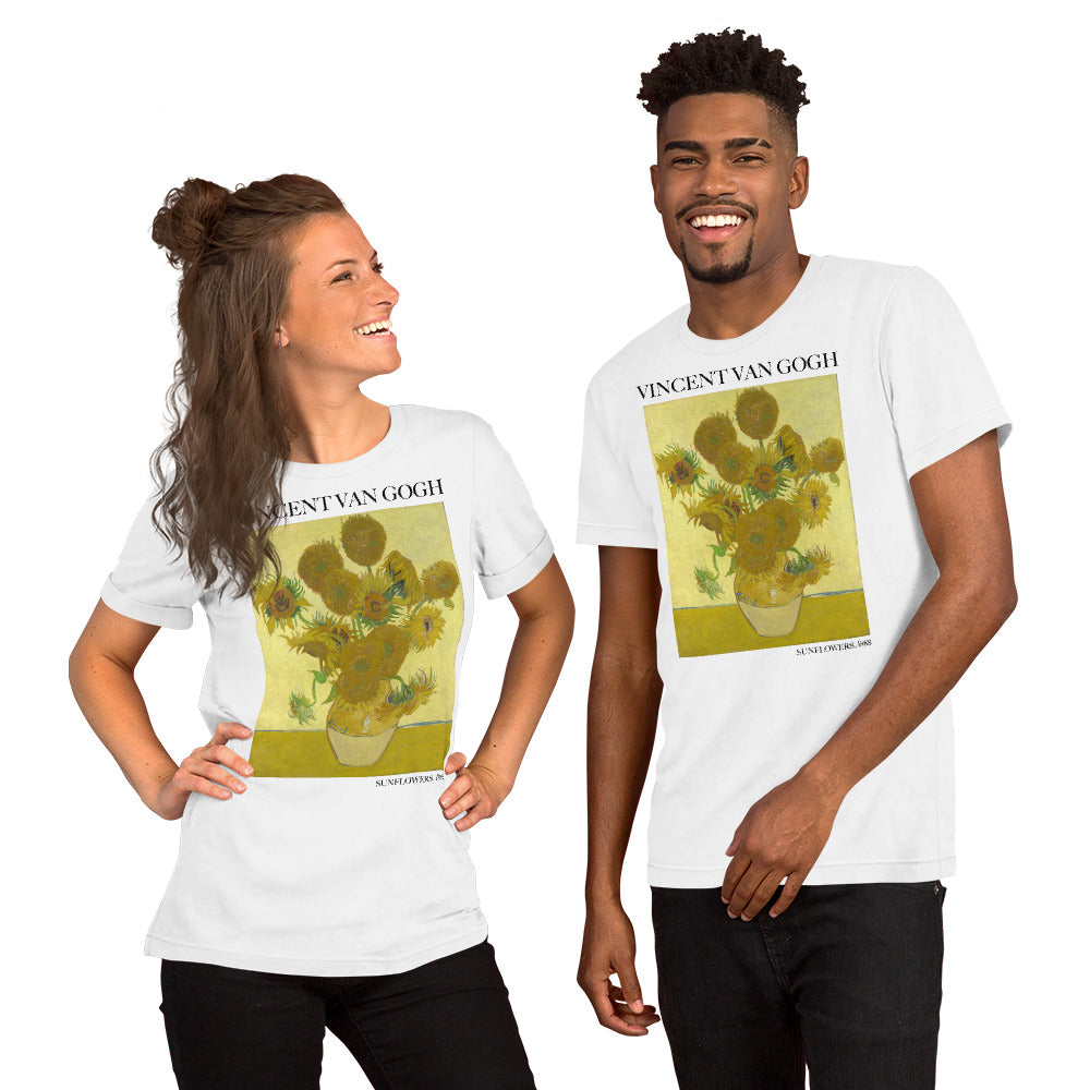 T-Shirt „Sonnenblumen“ von Vincent van Gogh, berühmtes Gemälde, Unisex, klassisches Kunst-T-Shirt