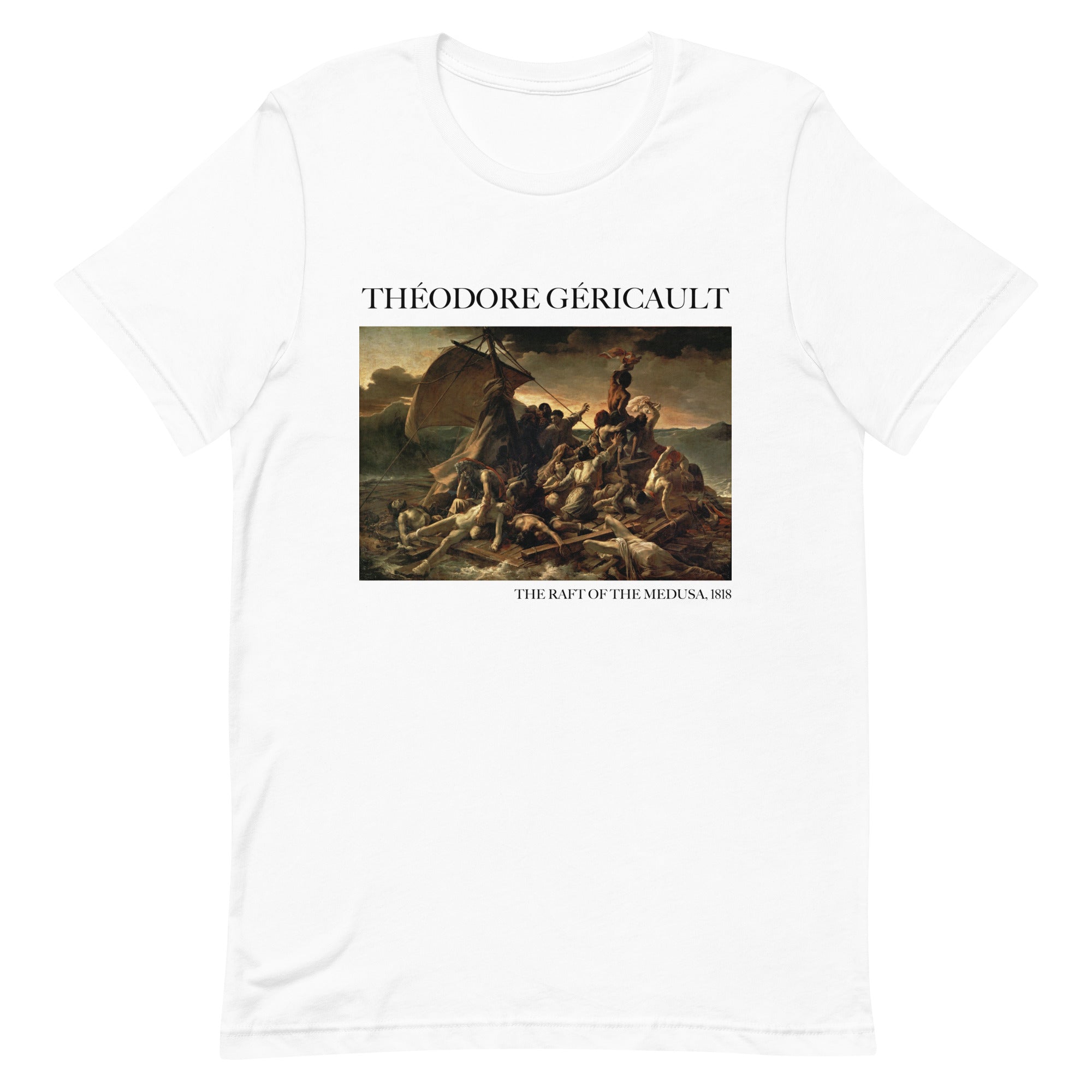 T-Shirt mit berühmtem Gemälde „Das Floß der Medusa“ von Théodore Géricault | Unisex-T-Shirt mit klassischem Kunst-Motiv