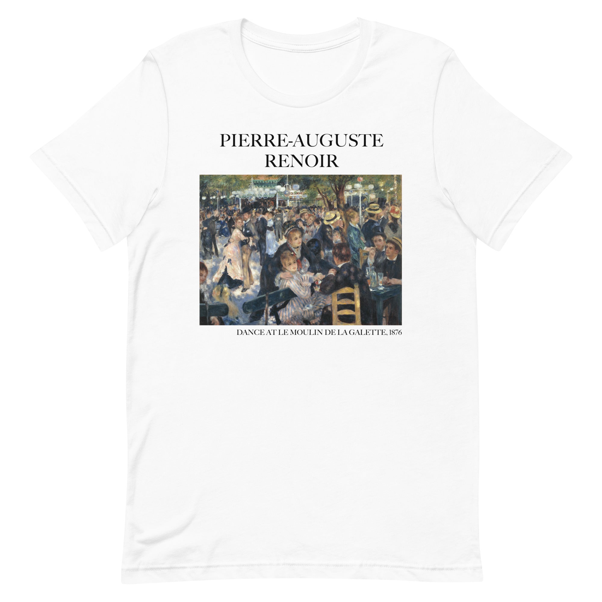 Pierre-Auguste Renoir 'Tanz im Moulin de la Galette' berühmtes Gemälde T-Shirt | Unisex Klassisches Art T-Shirt