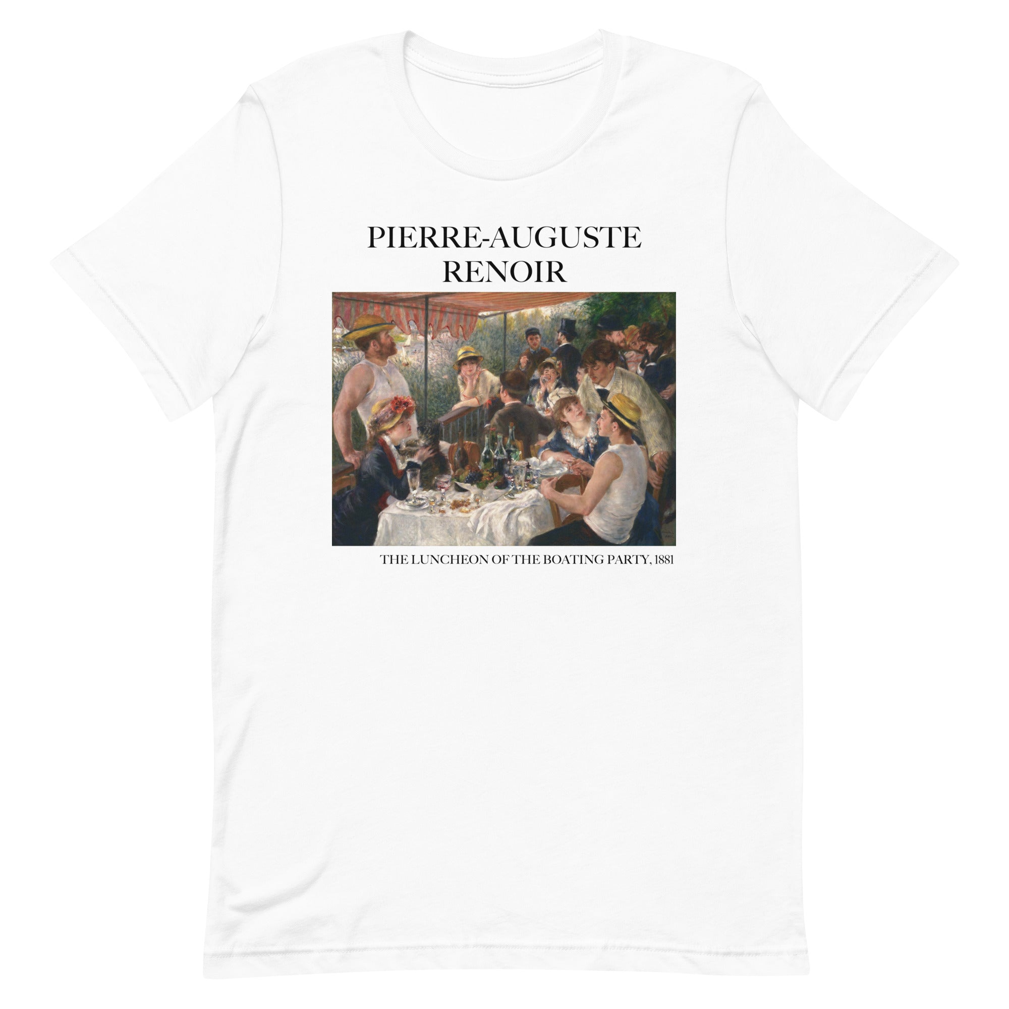 Pierre-Auguste Renoir T-Shirt mit berühmtem Gemälde „Das Frühstück der Ruderer“, Unisex, klassisches Kunst-T-Shirt