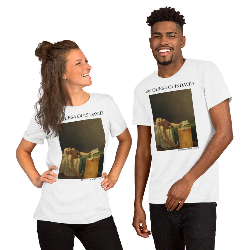 Jacques-Louis David T-Shirt mit berühmtem Gemälde „Der Tod des Marat“ | Unisex-T-Shirt mit klassischer Kunst