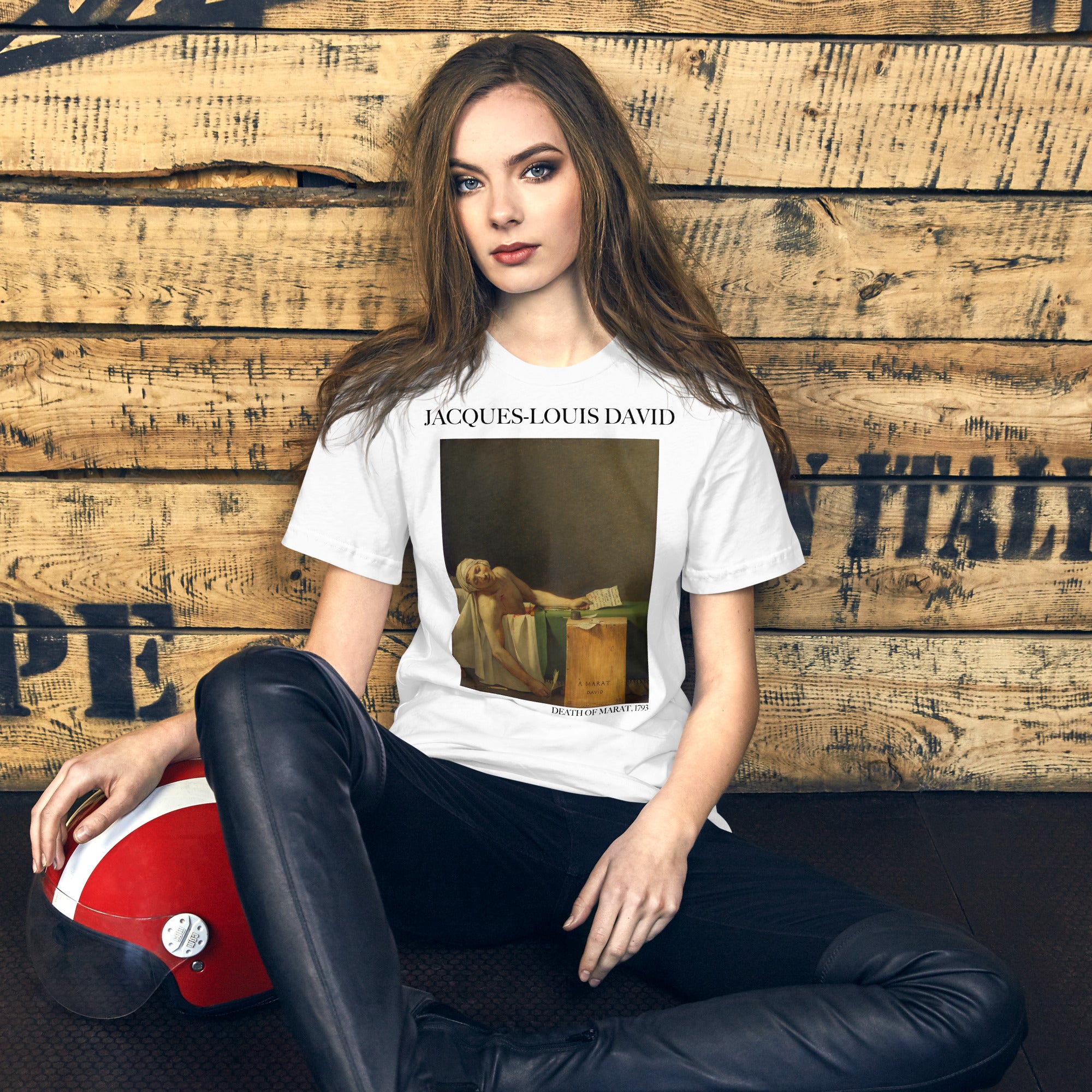 Jacques-Louis David T-Shirt mit berühmtem Gemälde „Der Tod des Marat“ | Unisex-T-Shirt mit klassischer Kunst