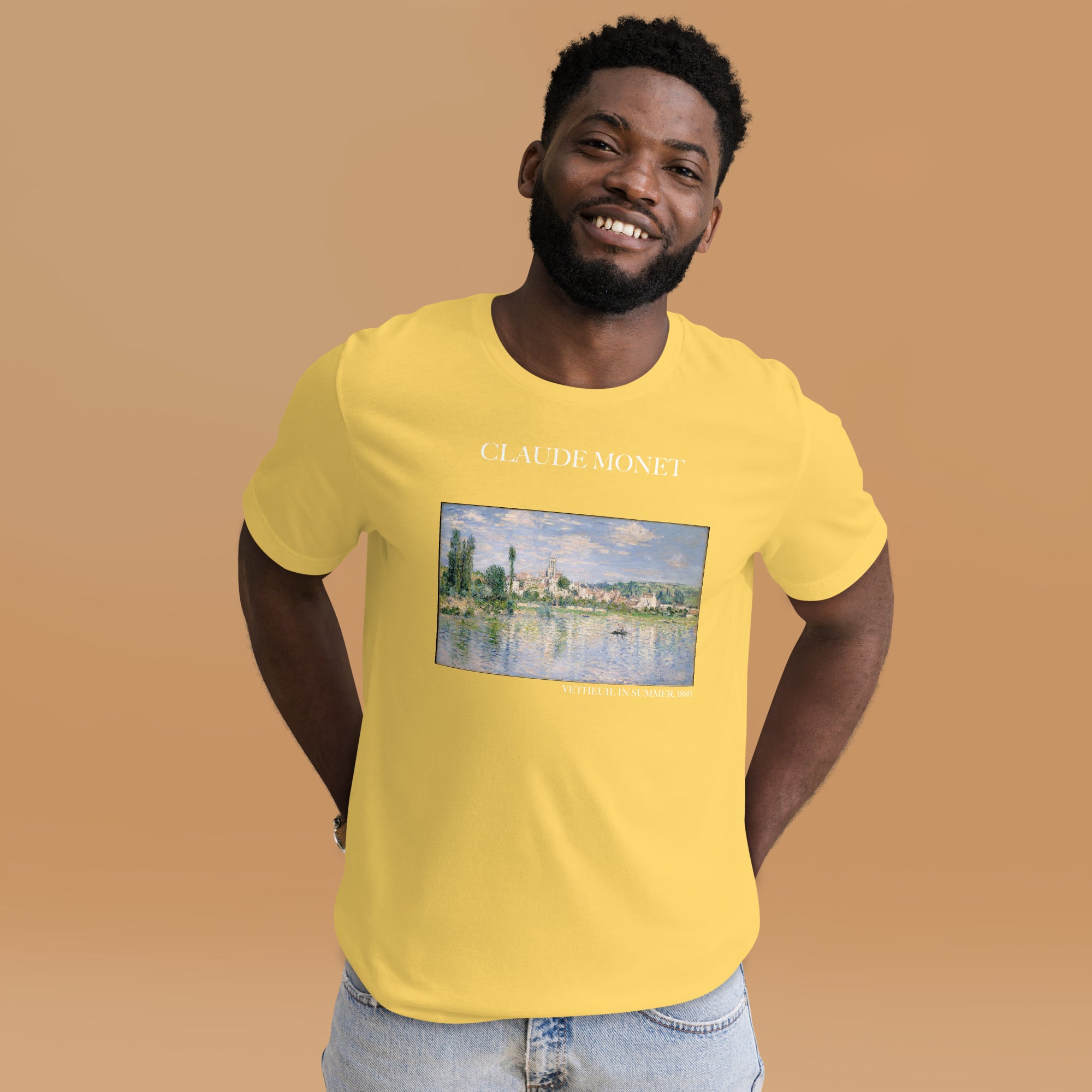 Claude Monet 'Vetheuil im Sommer' Berühmtes Gemälde T-Shirt | Unisex Klassisches Kunst-T-Shirt