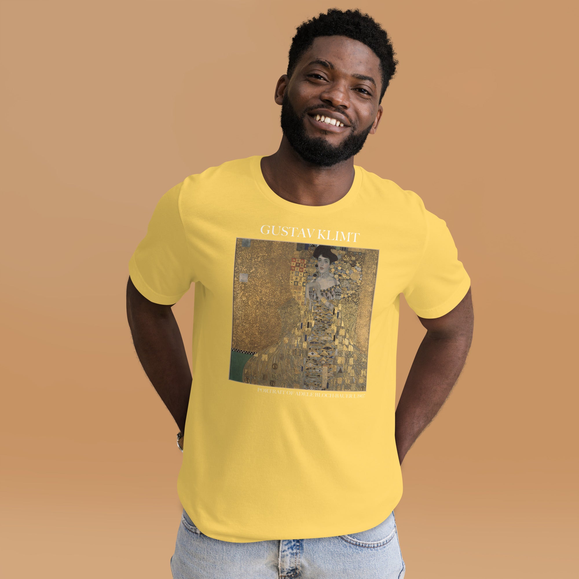 Gustav Klimt 'Portrait von Adele Bloch-Bauer I' Berühmtes Gemälde T-Shirt | Unisex Klassisches Kunst-T-Shirt