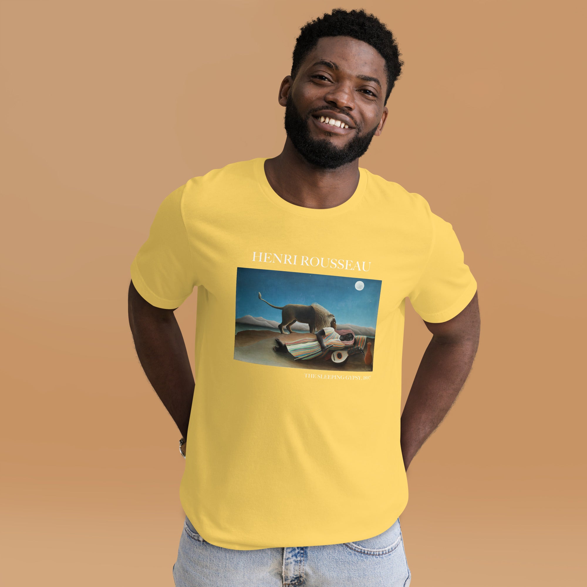 Henri Rousseau 'The Sleeping Gypsy' Famous Painting T-Shirt | Unisex Classic Art Tee