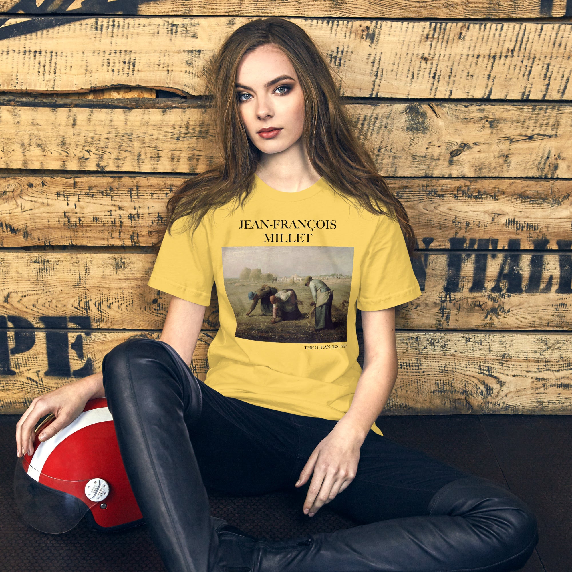 T-Shirt mit berühmtem Gemälde „Die Ährenleserinnen“ von Jean-François Millet | Unisex-T-Shirt im klassischen Kunststil