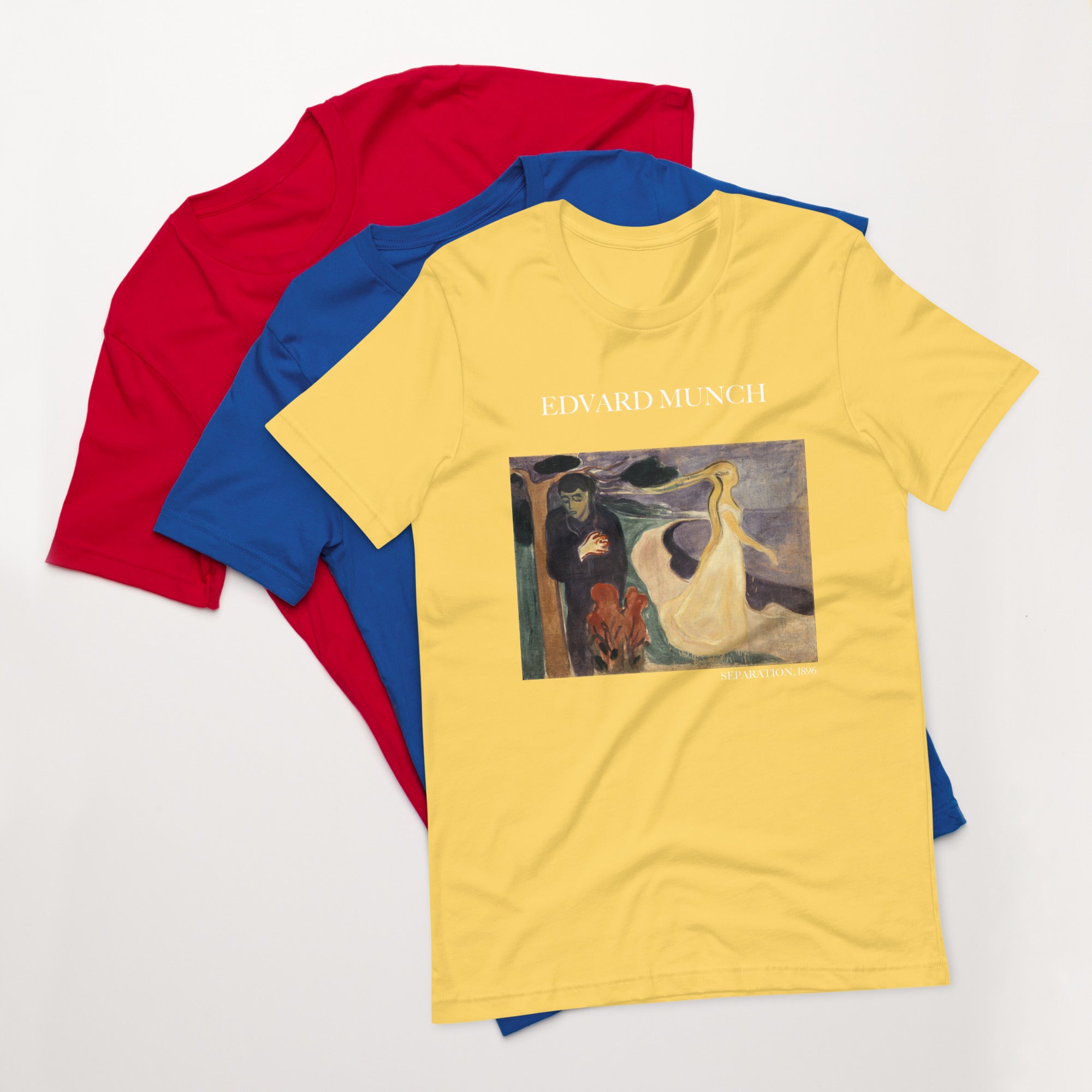 T-Shirt mit berühmtem Gemälde „Separation“ von Edvard Munch | Unisex-T-Shirt im klassischen Kunststil