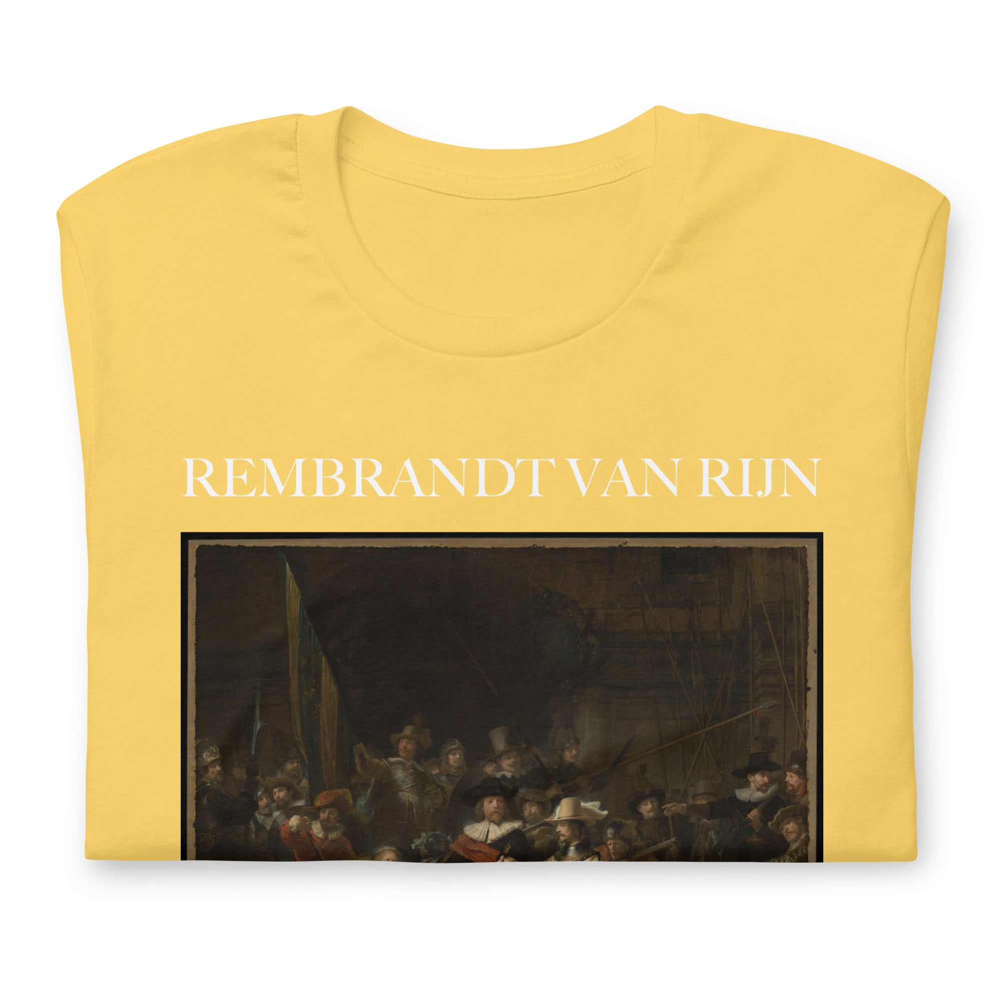 Rembrandt van Rijn 'The Night Watch' Famous Painting T-Shirt | Unisex Classic Art Tee