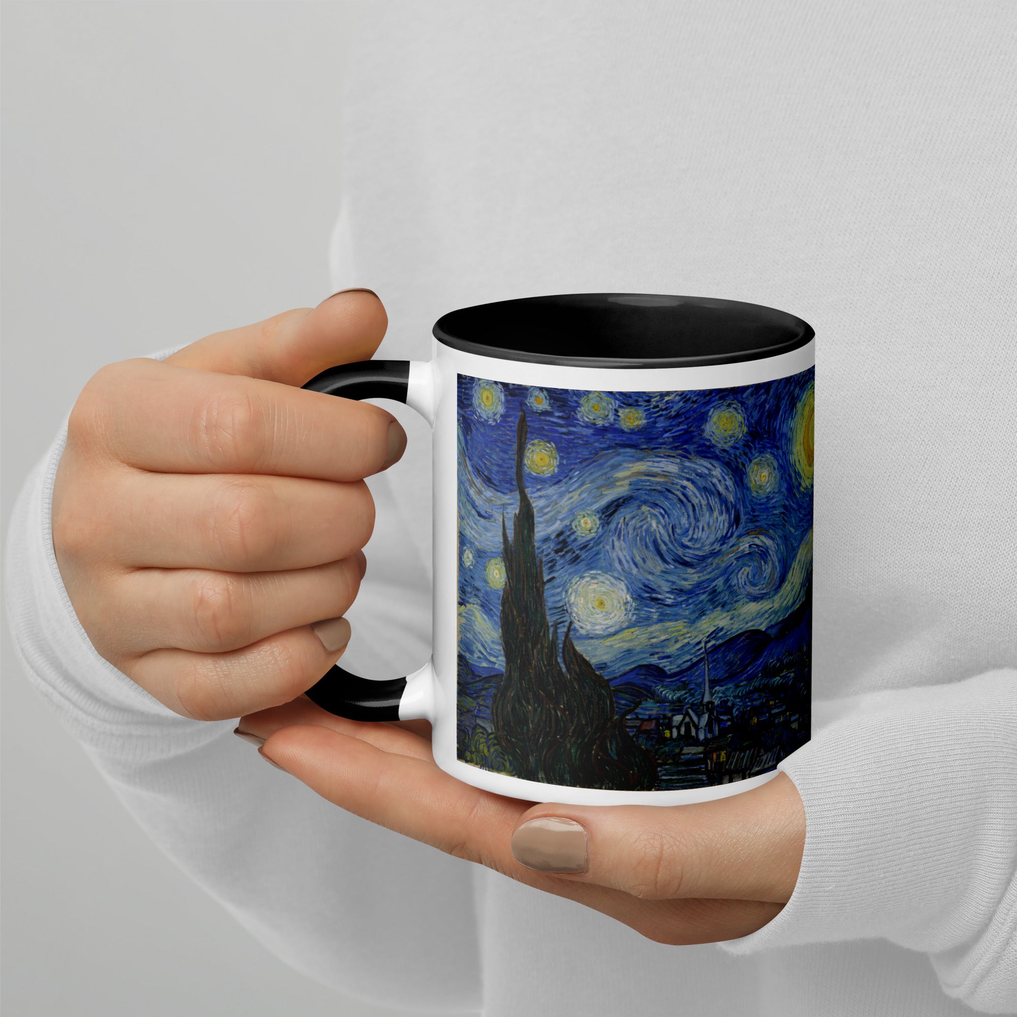 Keramiktasse „Sternennacht“ von Vincent van Gogh, berühmtes Gemälde | Hochwertige Kunsttasse