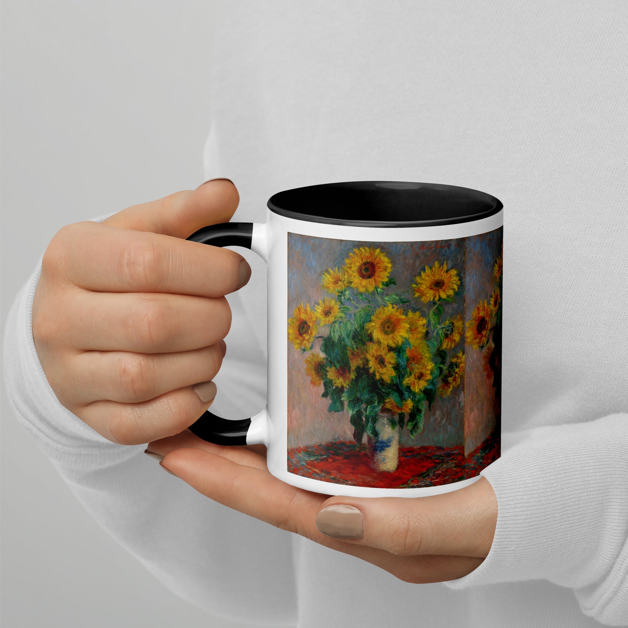 Claude Monet 'Bouquet of Sunflowers' Famous Painting Ceramic Mug | Premium Art Mug