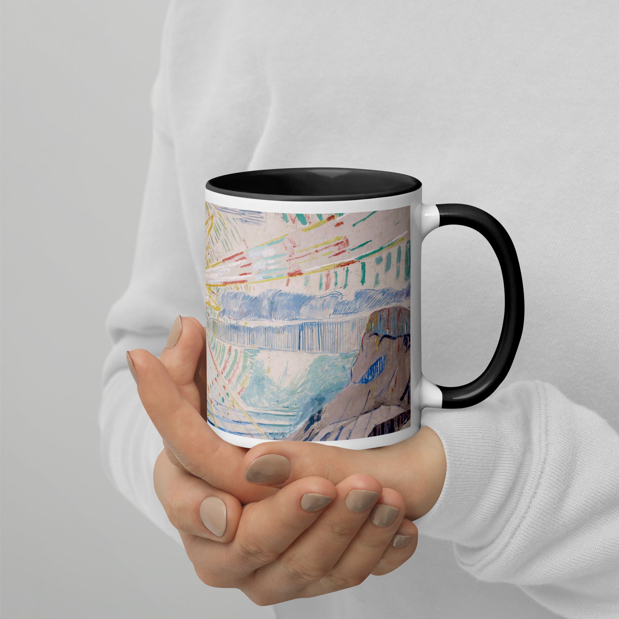 Edvard Munch 'The Sun' Famous Painting Ceramic Mug | Premium Art Mug