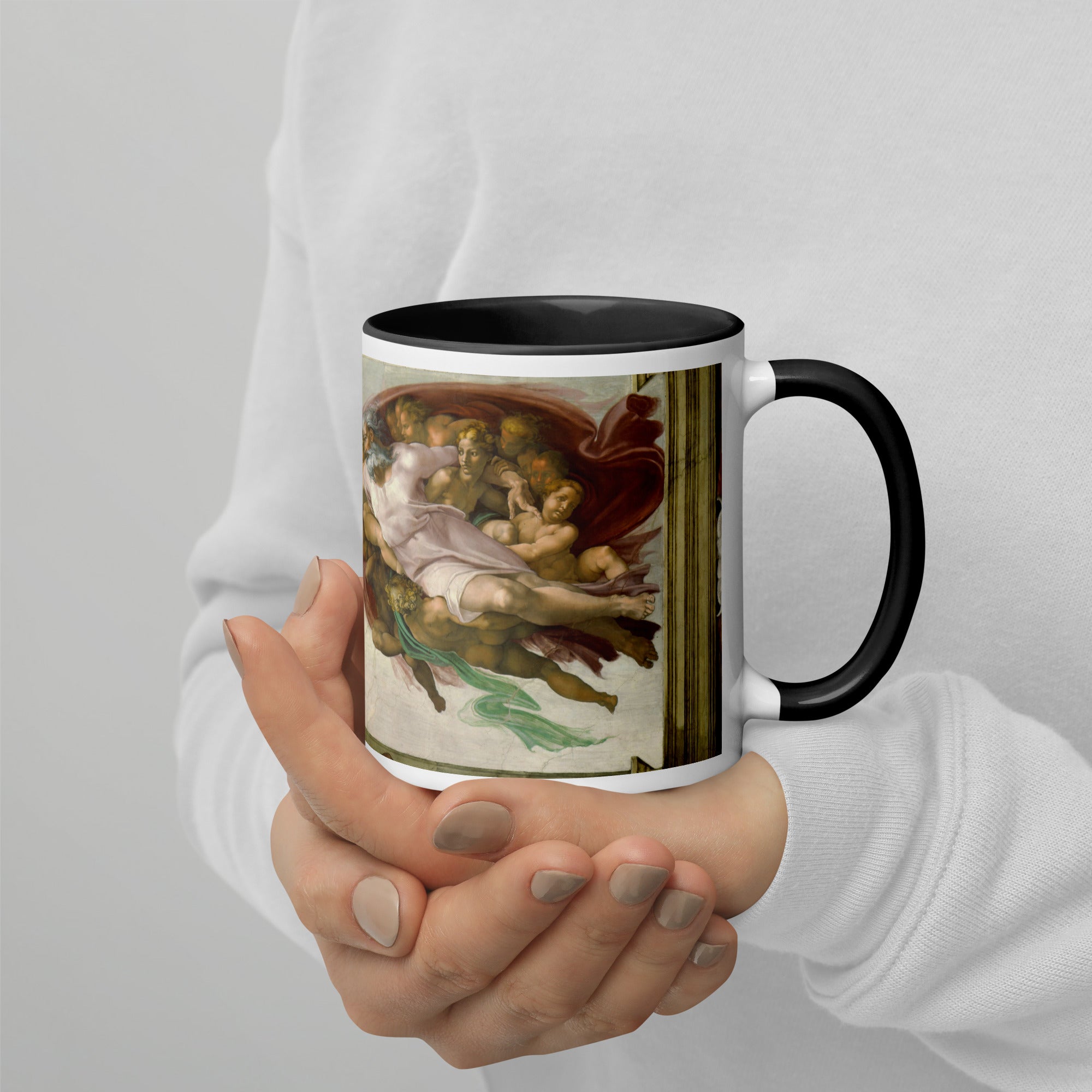 Michelangelo 'The Creation of Adam' Famous Painting Ceramic Mug | Premium Art Mug