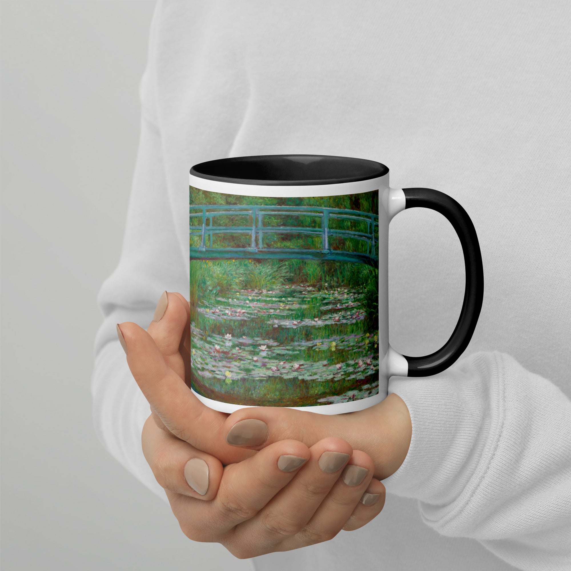 Claude Monet 'The Japanese Footbridge' Famous Painting Ceramic Mug | Premium Art Mug