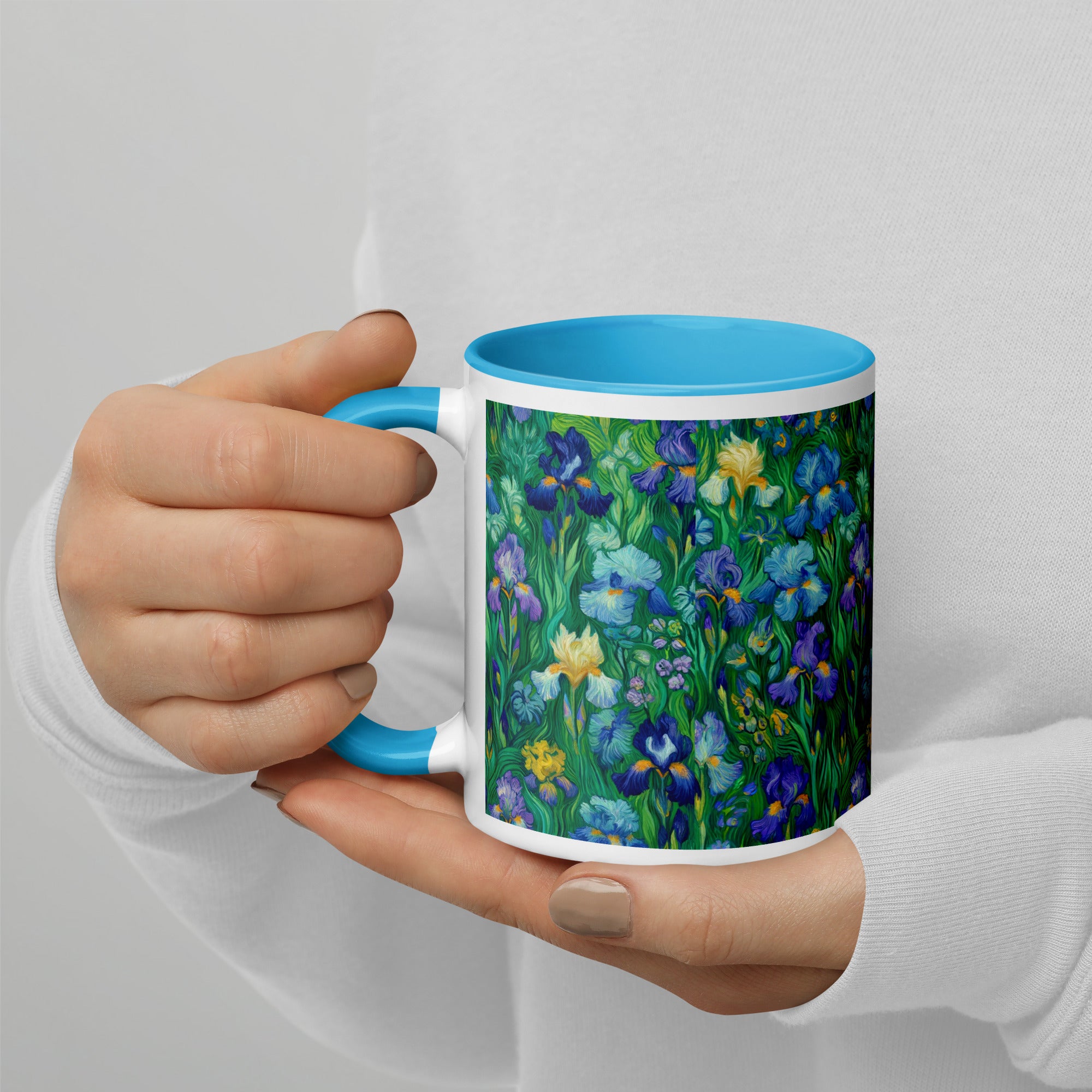 Vincent van Gogh 'Irises' Famous Painting Ceramic Mug | Premium Art Mug