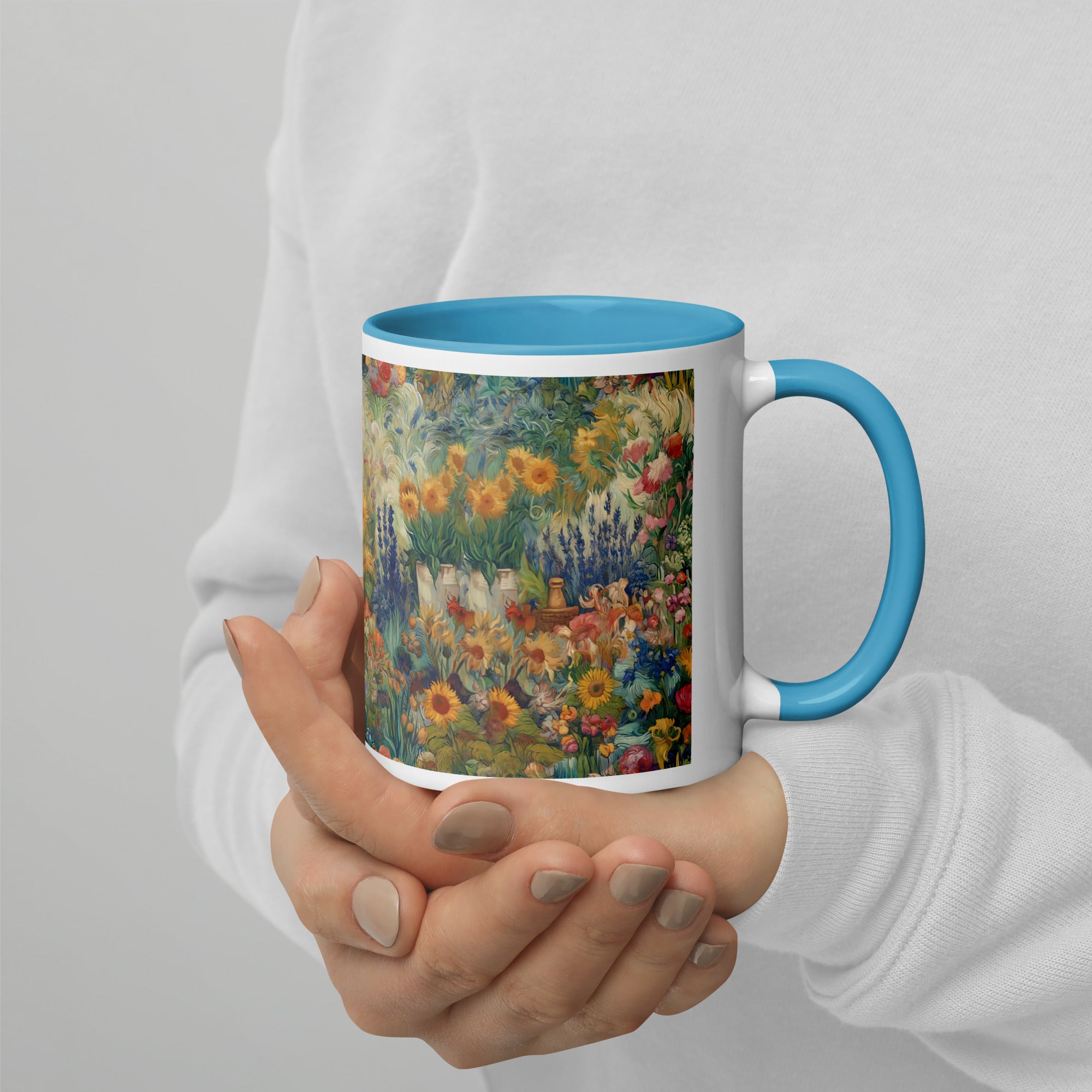 Keramiktasse „Garten von Arles“ von Vincent van Gogh, berühmtes Gemälde | Hochwertige Kunsttasse