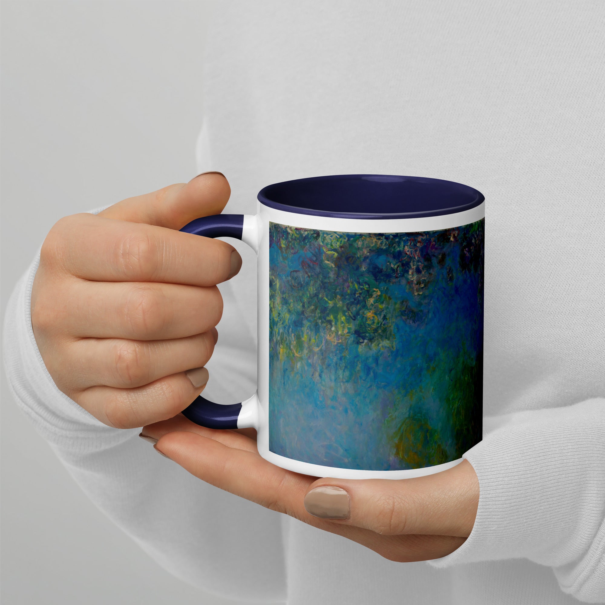 Keramiktasse „Wisteria“ von Claude Monet, berühmtes Gemälde | Hochwertige Kunsttasse