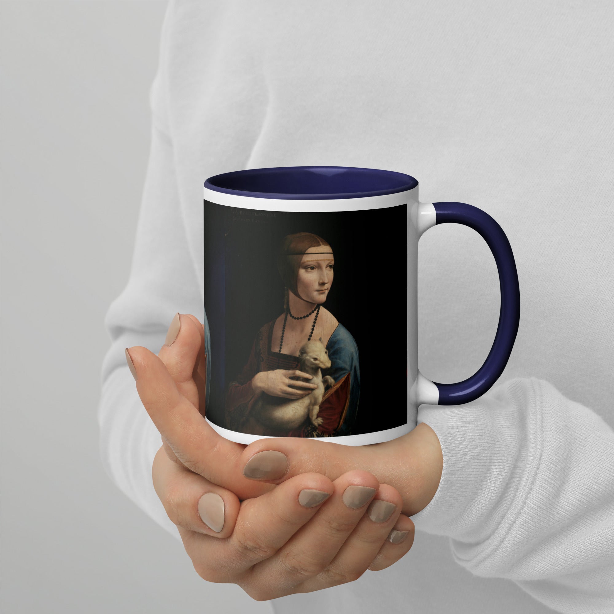 Leonardo da Vinci 'Lady with an Ermine' Famous Painting Ceramic Mug | Premium Art Mug